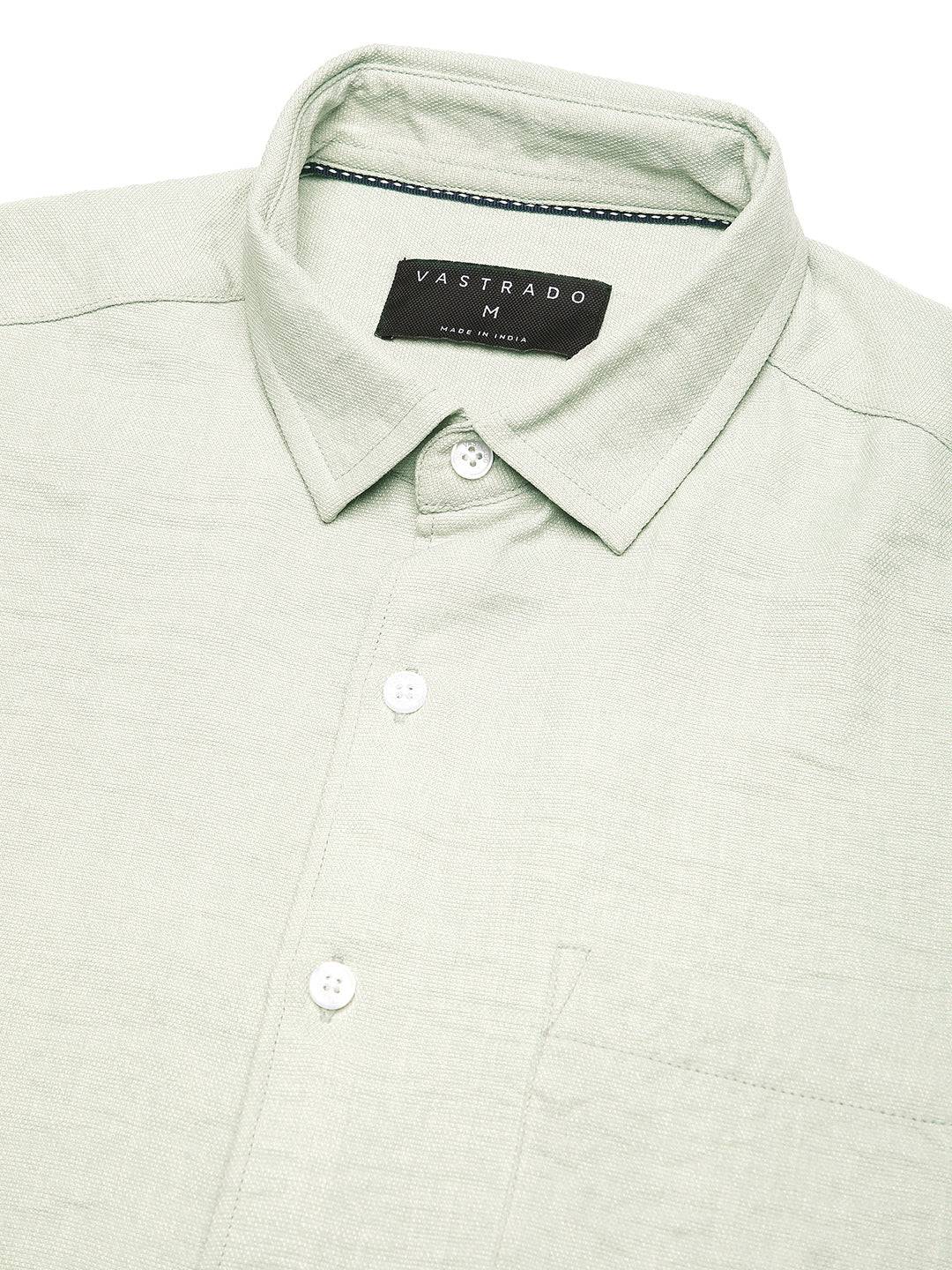 Sage Green Minimalist Solid Shirt Buy only at ₹659