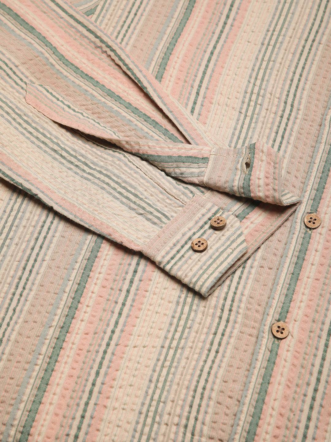 Soft Sorbet Multicolour Striped Seersucker Shirt Buy only at ₹799