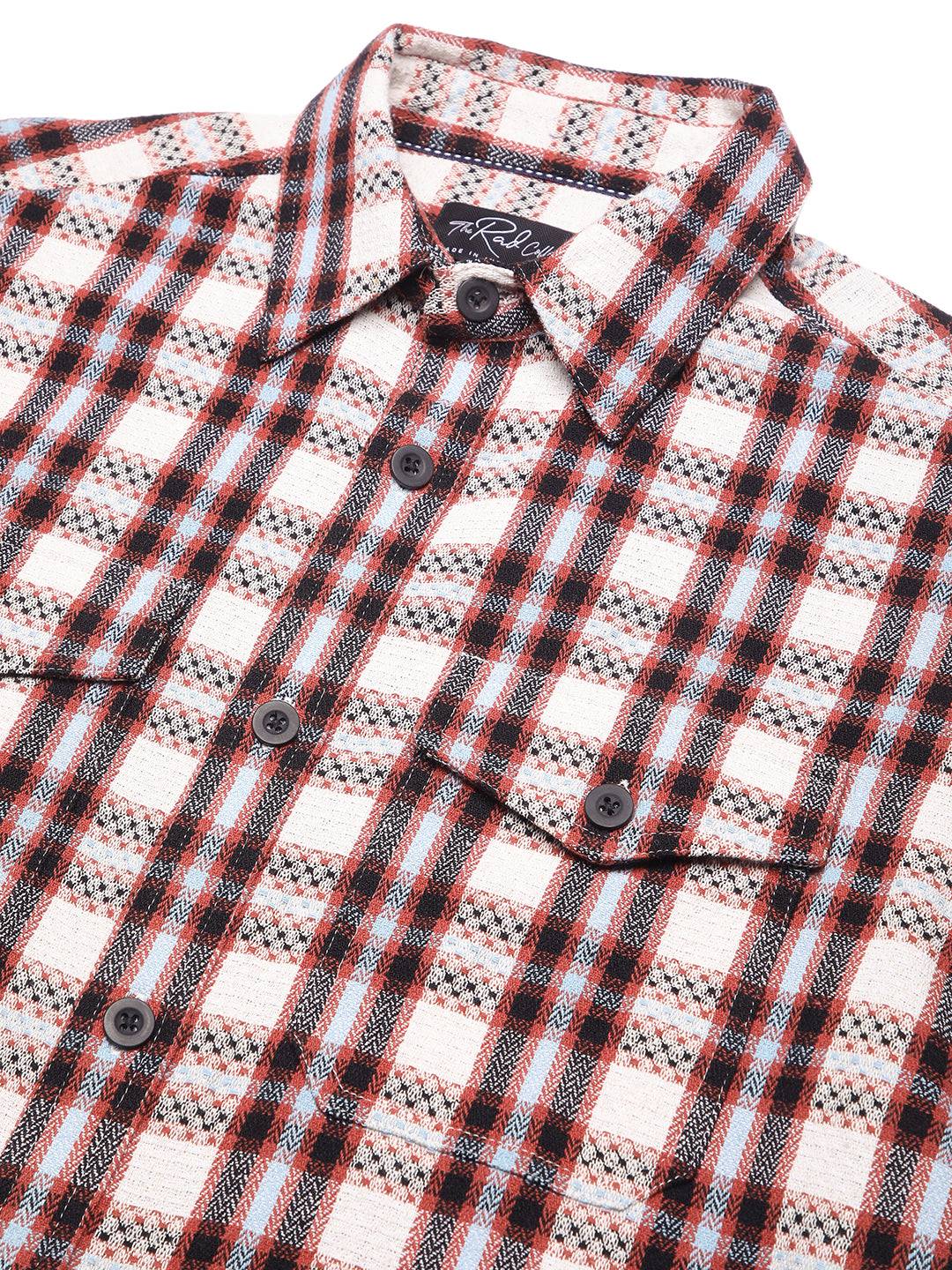 Autumn Grid Multicolour Checks Double Pocket Shirt Buy only at ₹799