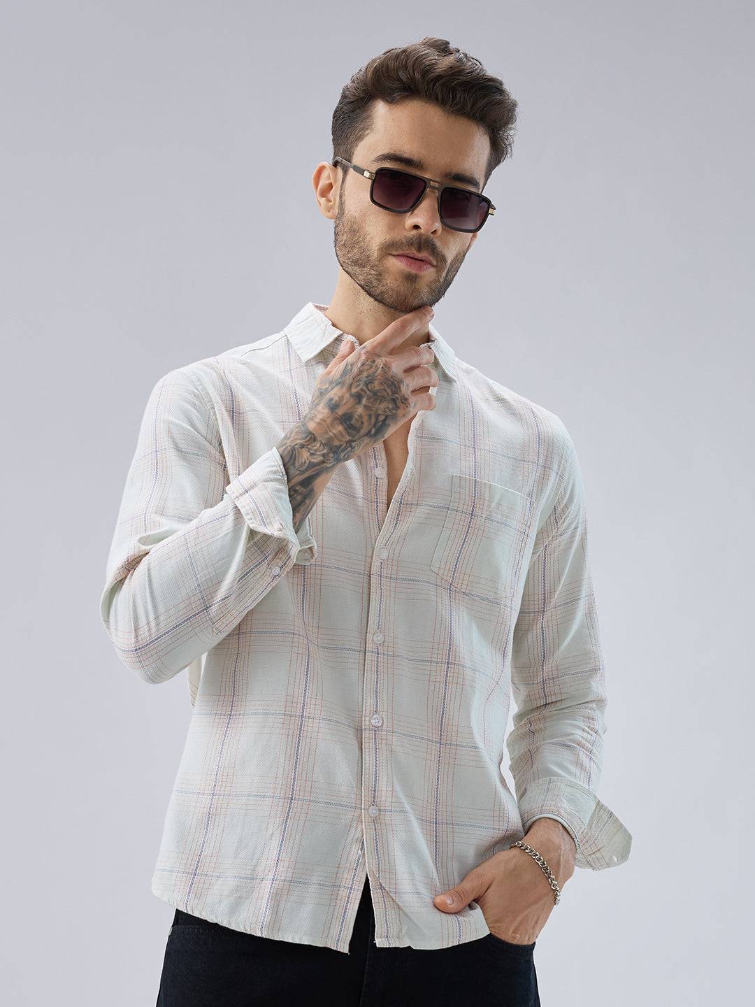 Pista Green Multi Checks Shirt Buy only at ₹759