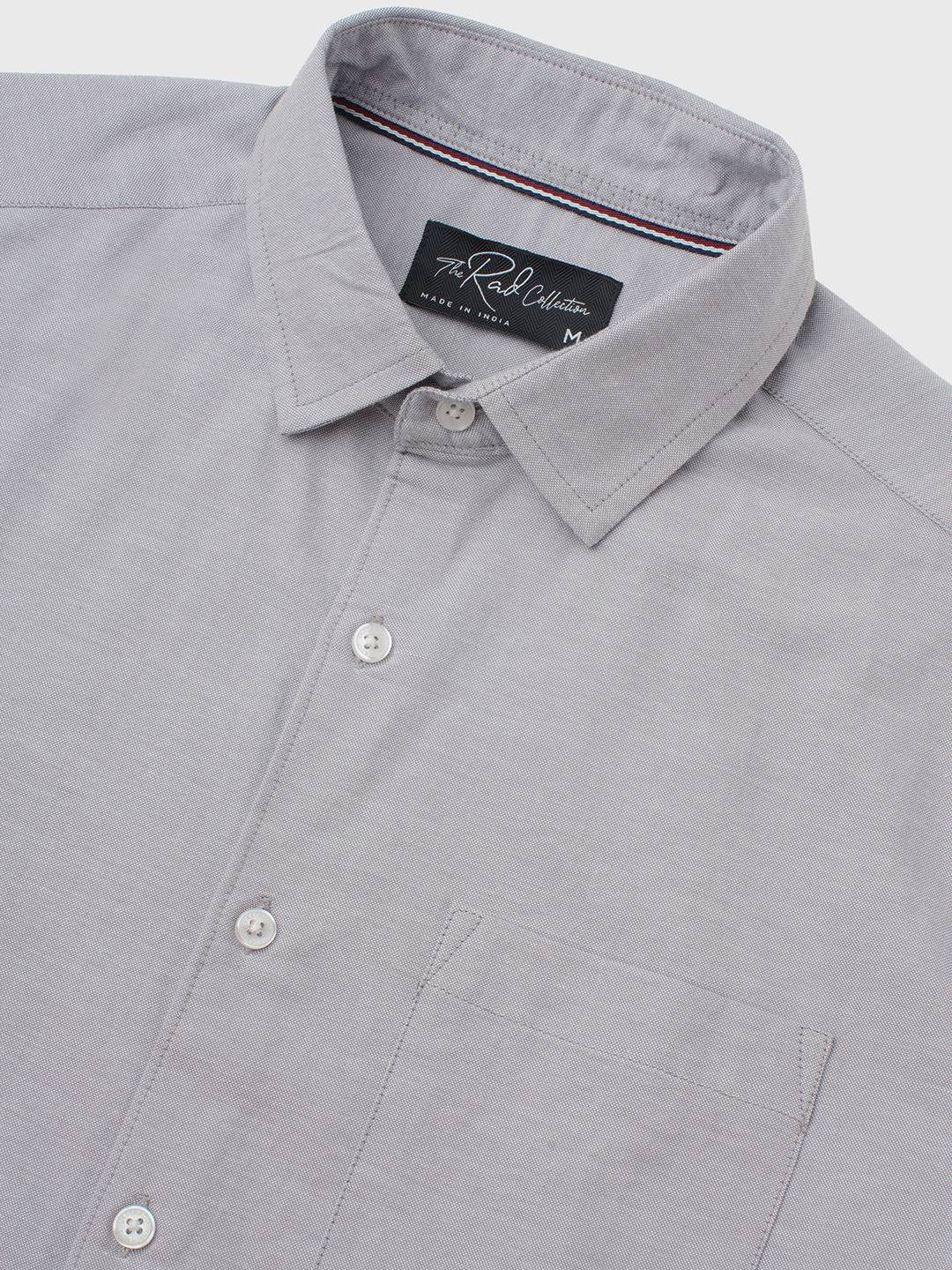 Classic Cloud Grey Oxford Shirt Buy only at ₹759