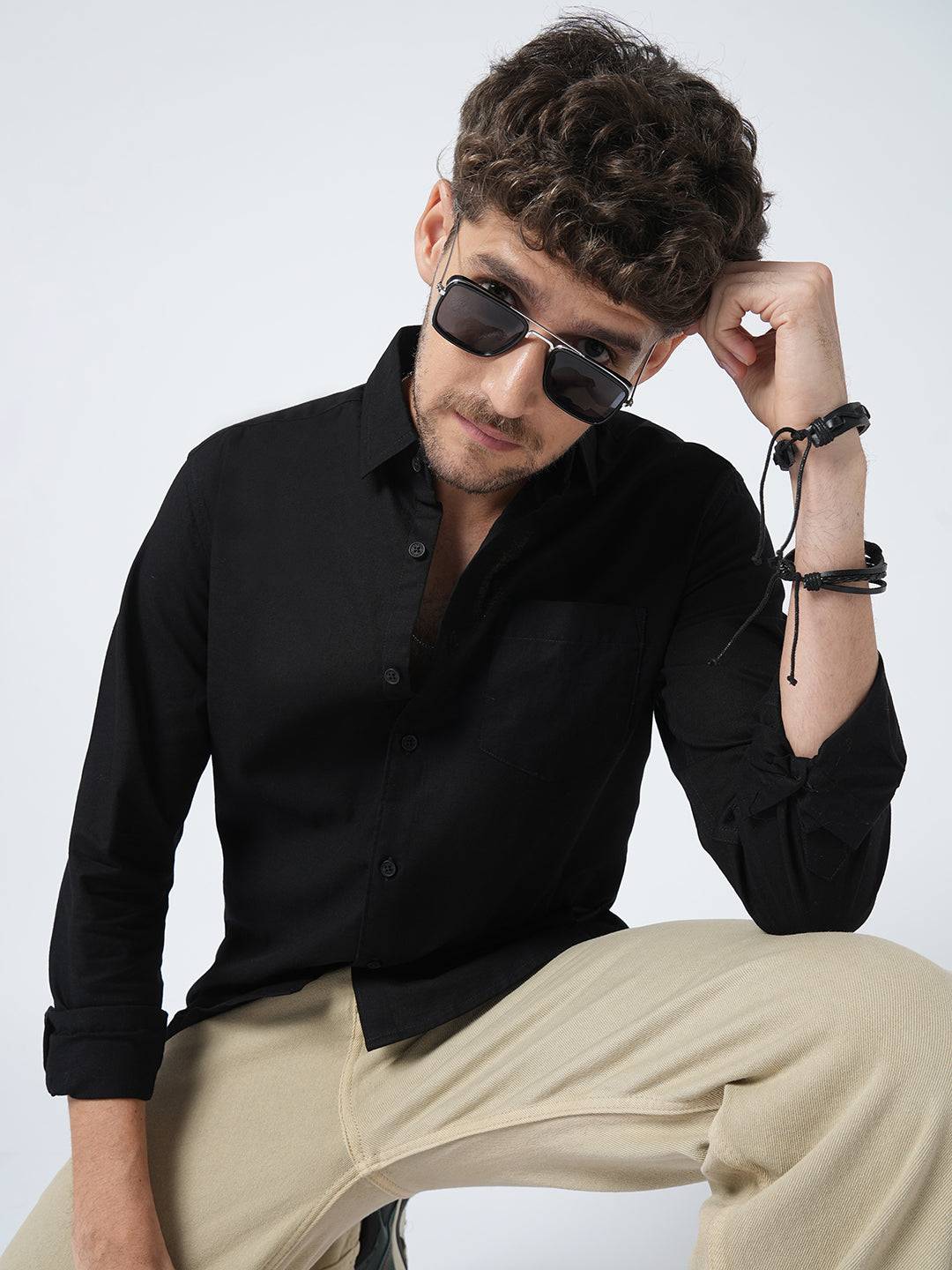 Classic Black Oxford Shirt Buy only at ₹759