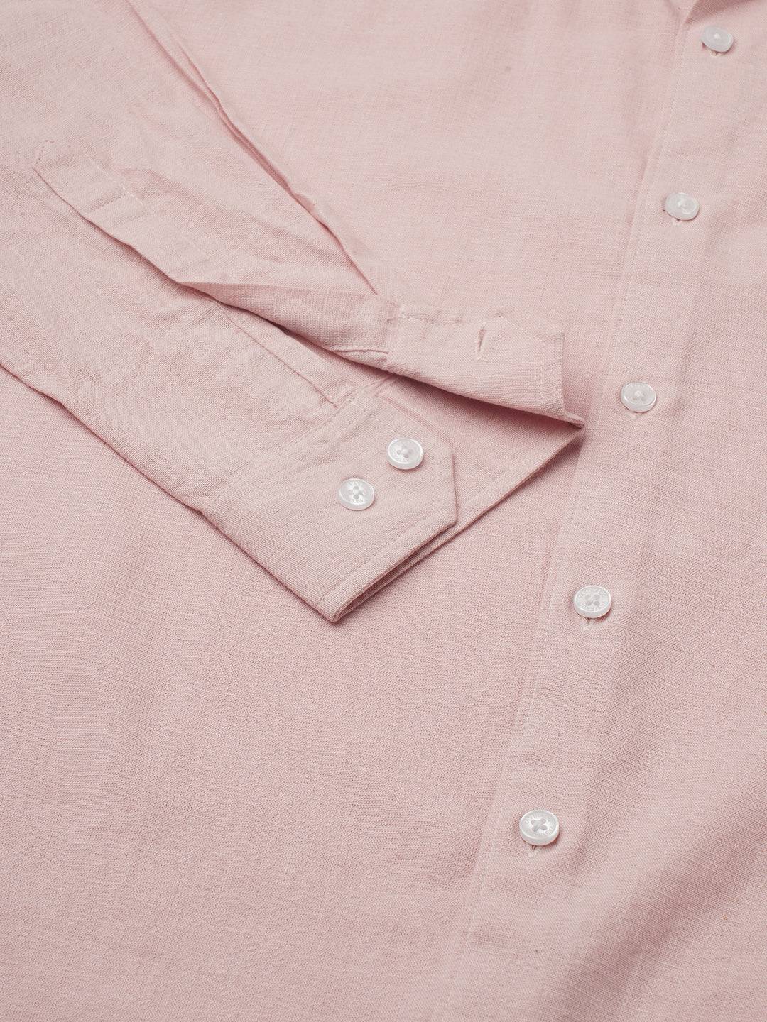 Everyday Peach Pure Linen Shirt Buy only at ₹859