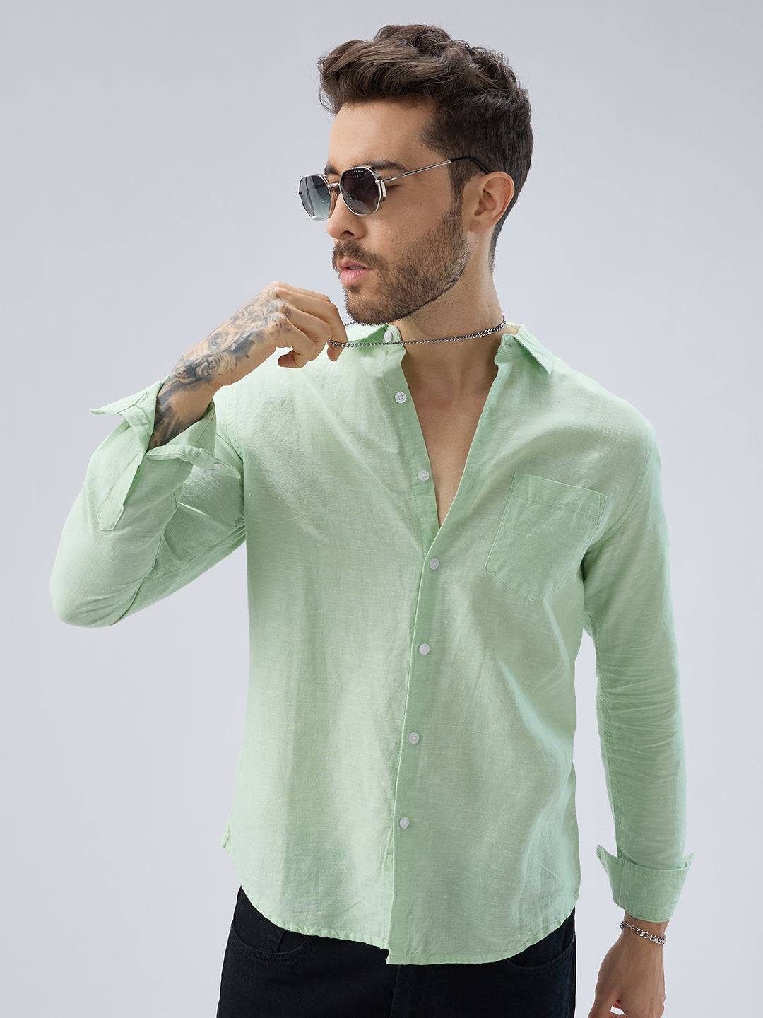 Cool Pastel Green Shirt Buy only at ₹699