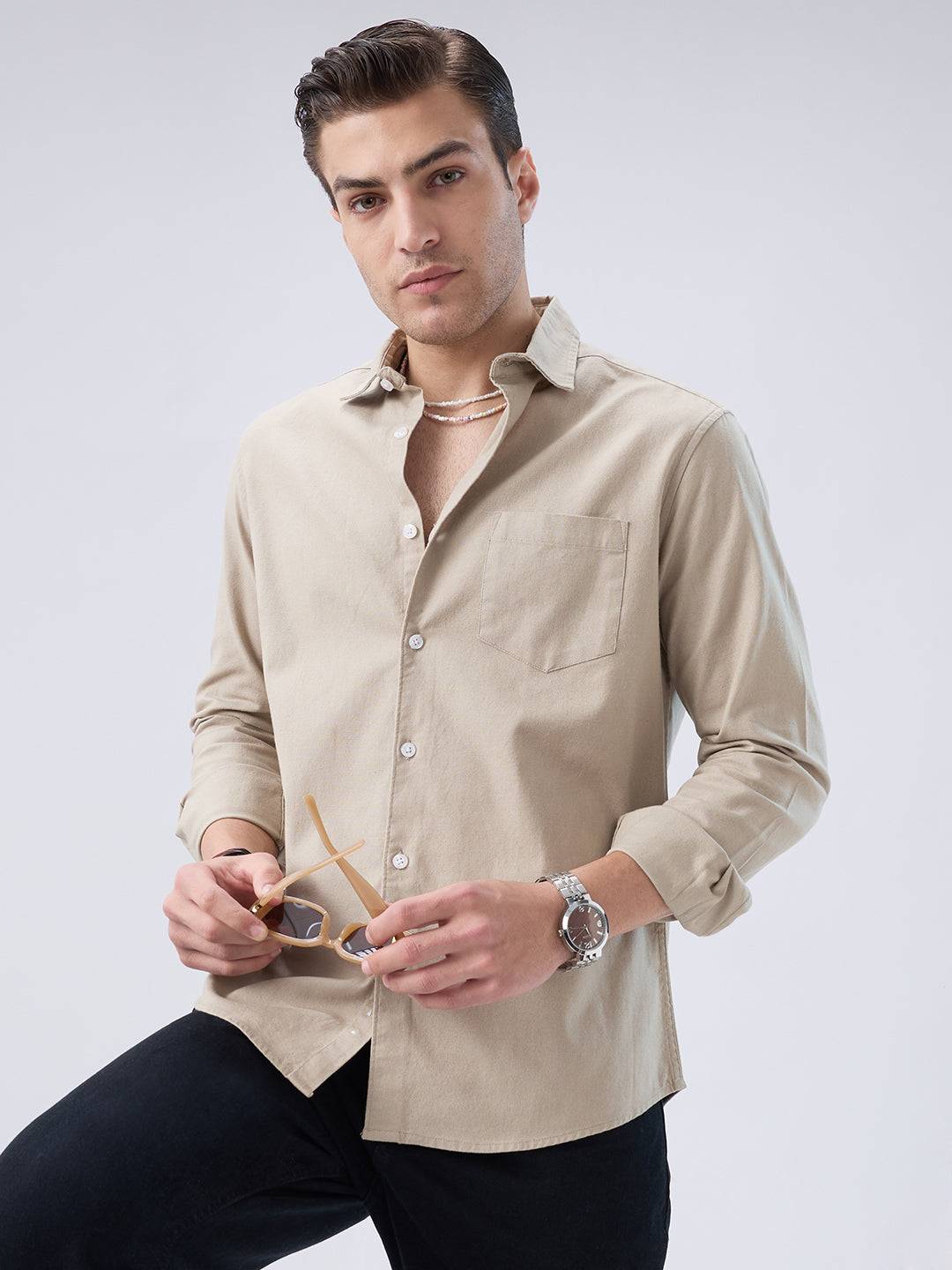 Khaki Mist Everyday Shirt Buy only at ₹699