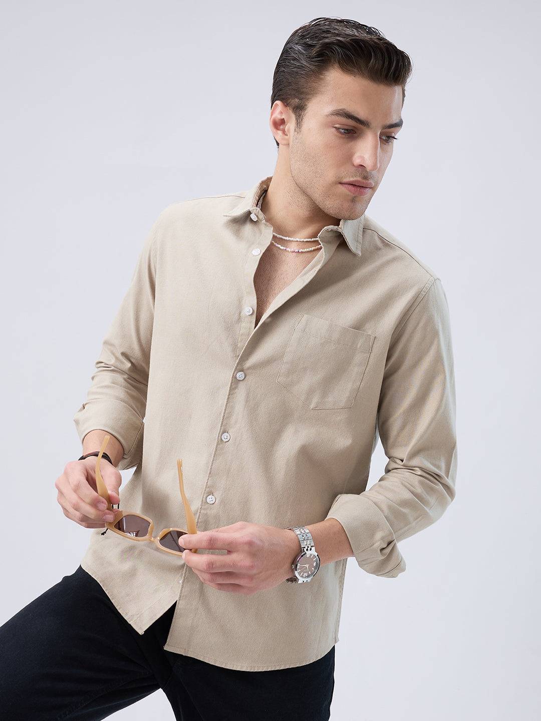 Khaki Mist Everyday Shirt Buy only at ₹699