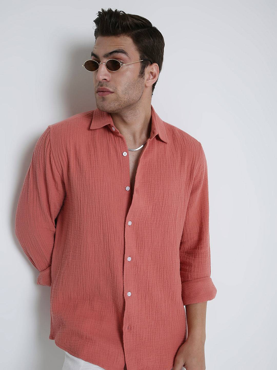 Vintage Coral Double Cloth Shirt Buy only at ₹699