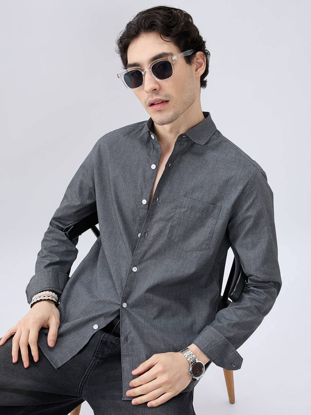 Charcoal Grey Everyday Shirt Buy only at ₹619