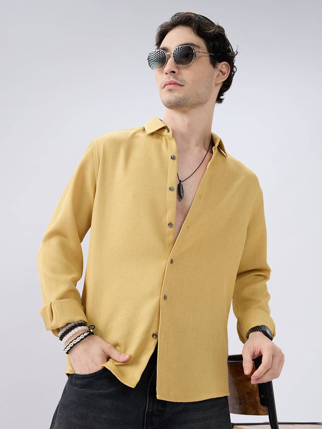 Sungrain Natural Textured Shirt Buy only at ₹659