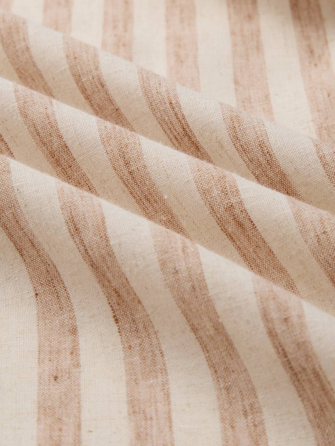 Sand Drift Paneled Stripe Linen Blend Shirt Buy only at ₹699