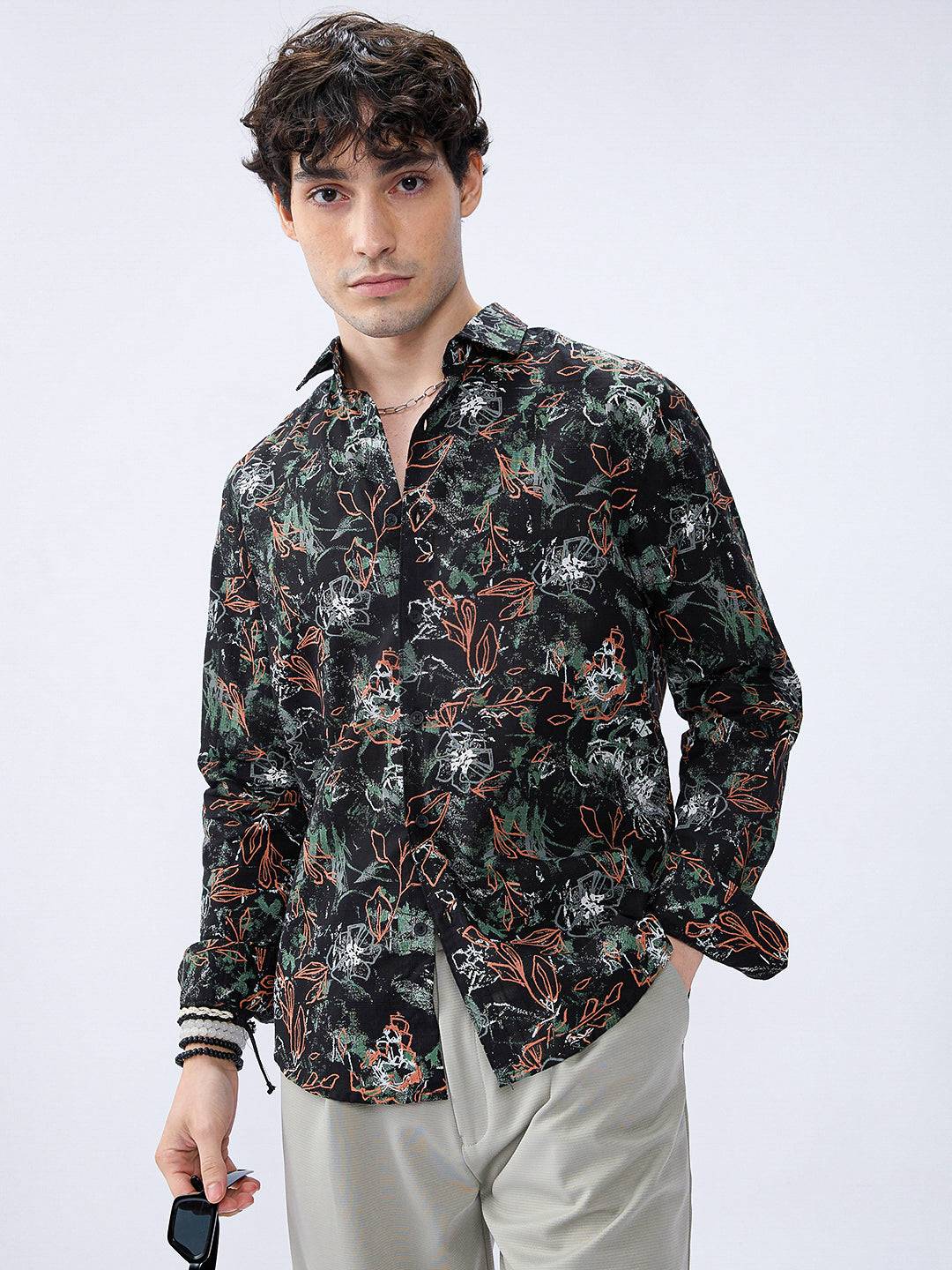 Abstract Eden Blackout Statement Shirt Buy only at ₹759