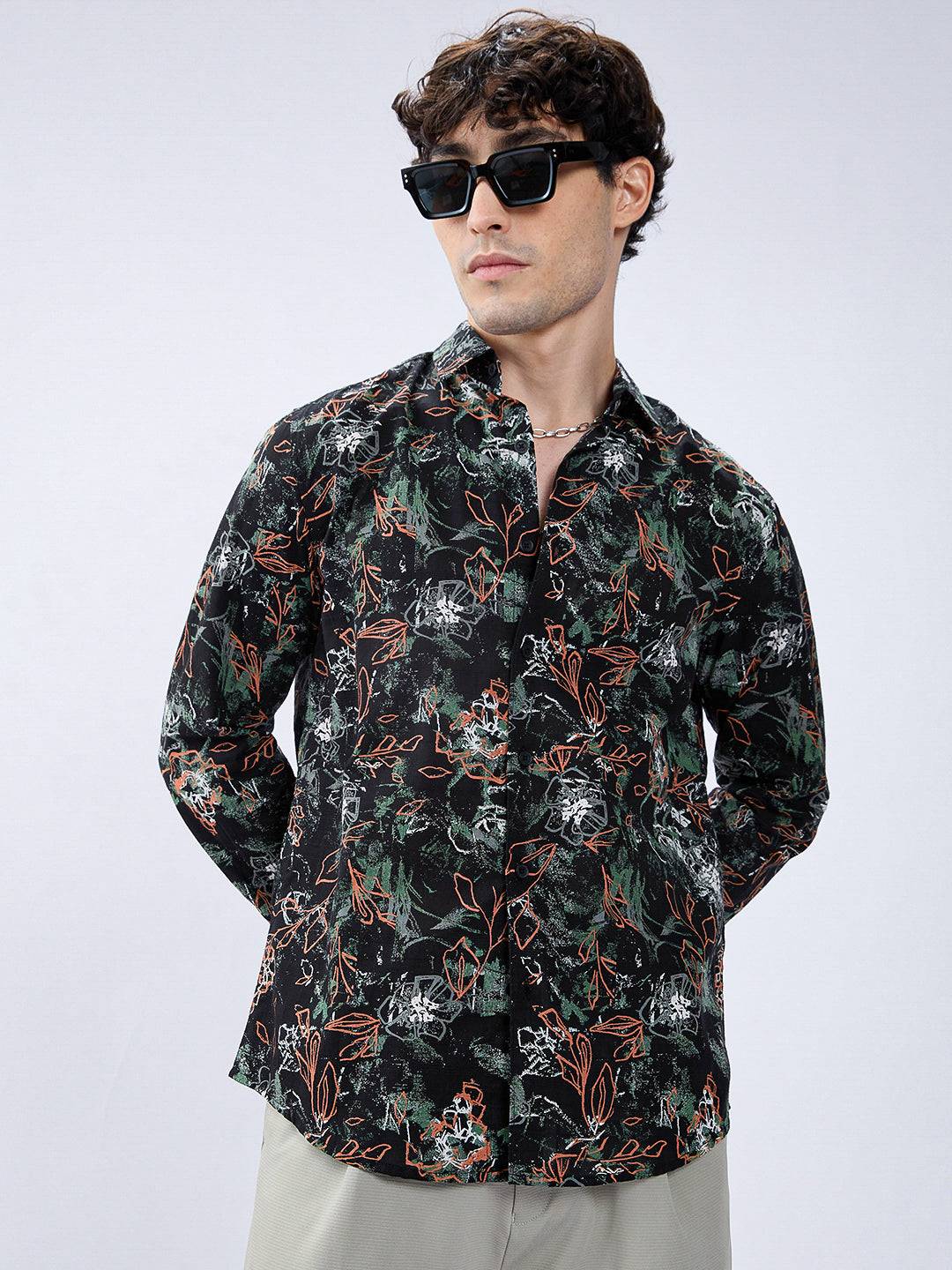 Abstract Eden Blackout Statement Shirt Buy only at ₹759