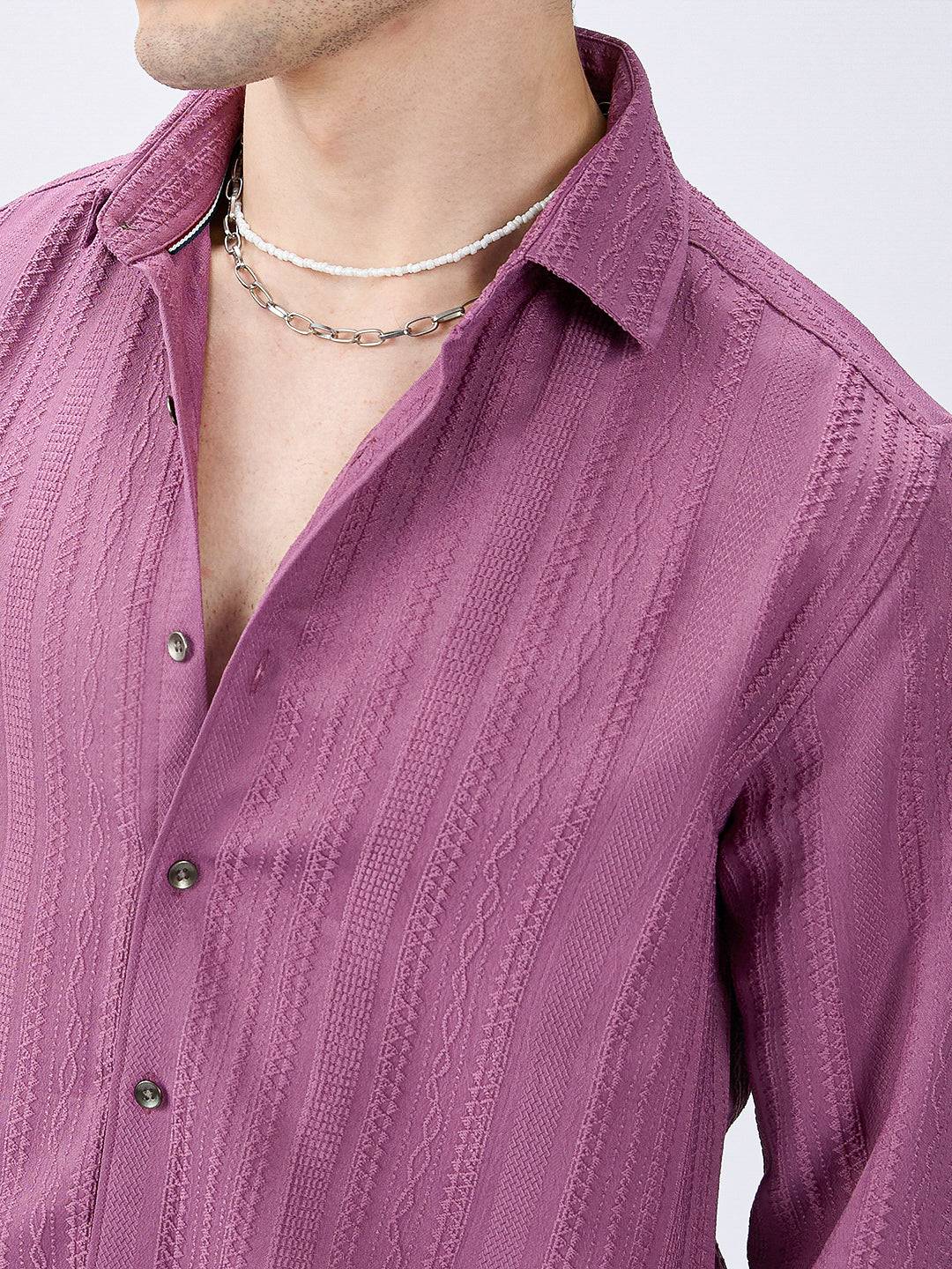 Dustrose Parallel Weave Dobby Luxe Shirt Buy only at ₹759