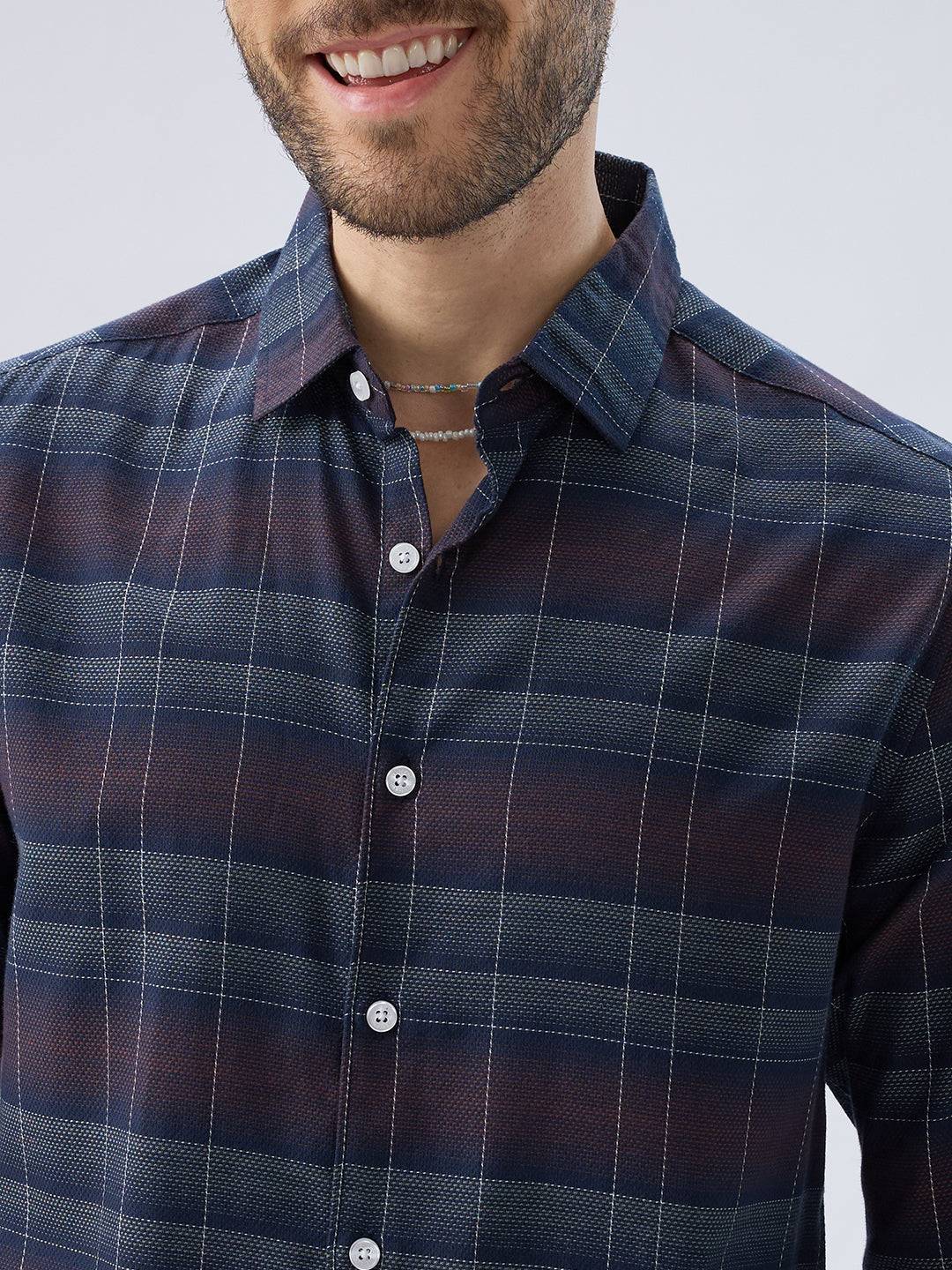 Premium Cotton Multitone Checks Shirt Buy only at ₹799