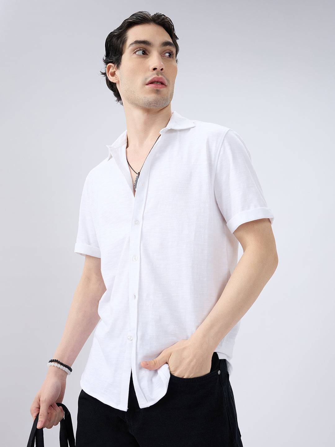 Classic Pearl White Everyday Shirt Buy only at ₹659