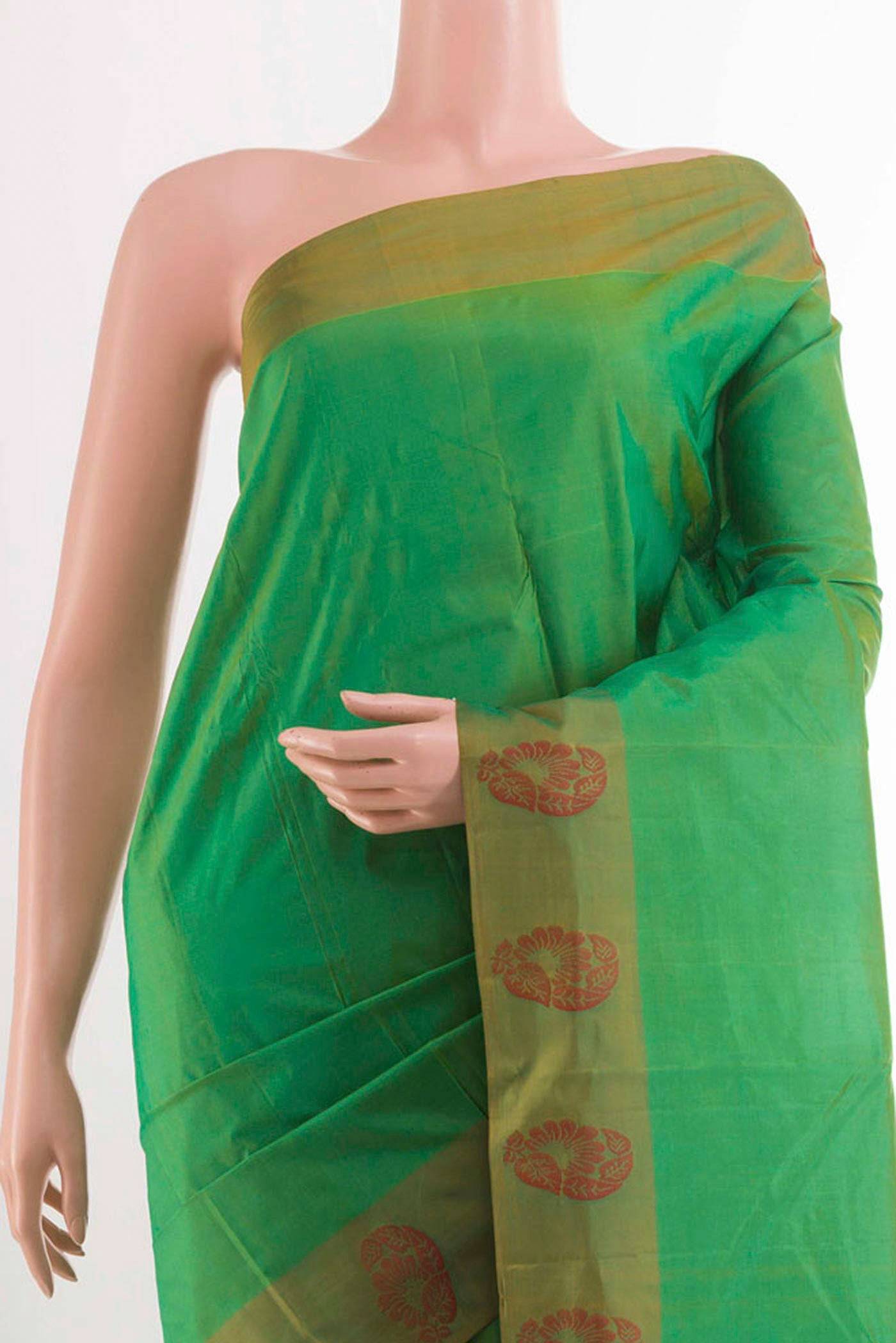 Green Kanchipuram Silk Saree Buy at ₹8306