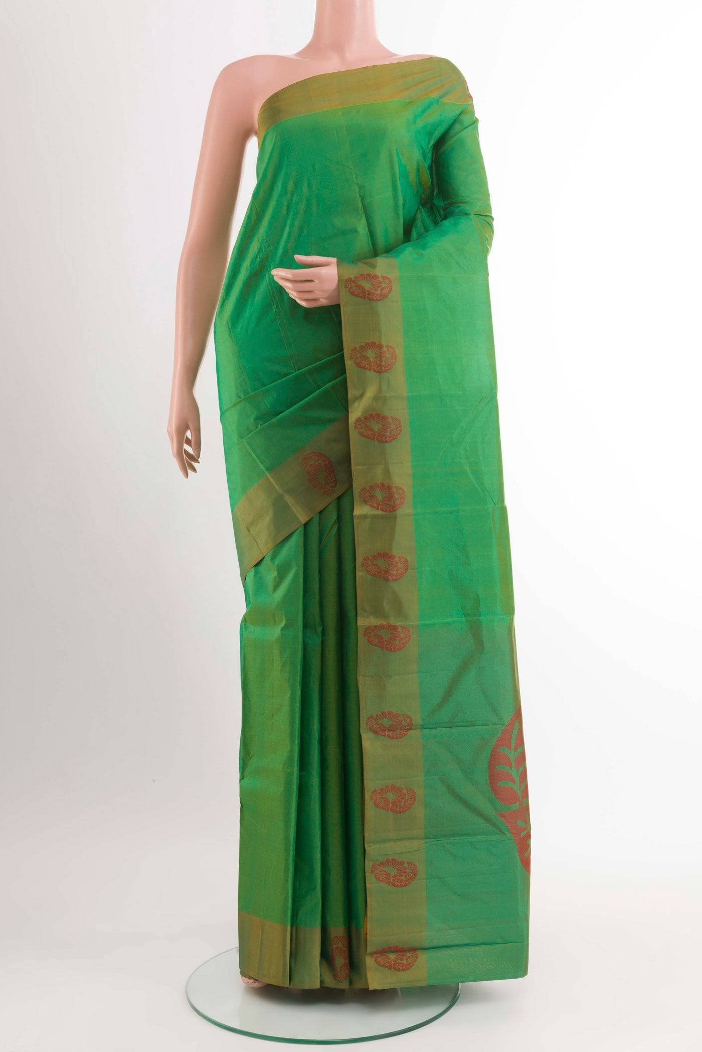 Green Kanchipuram Silk Saree Buy at ₹8306
