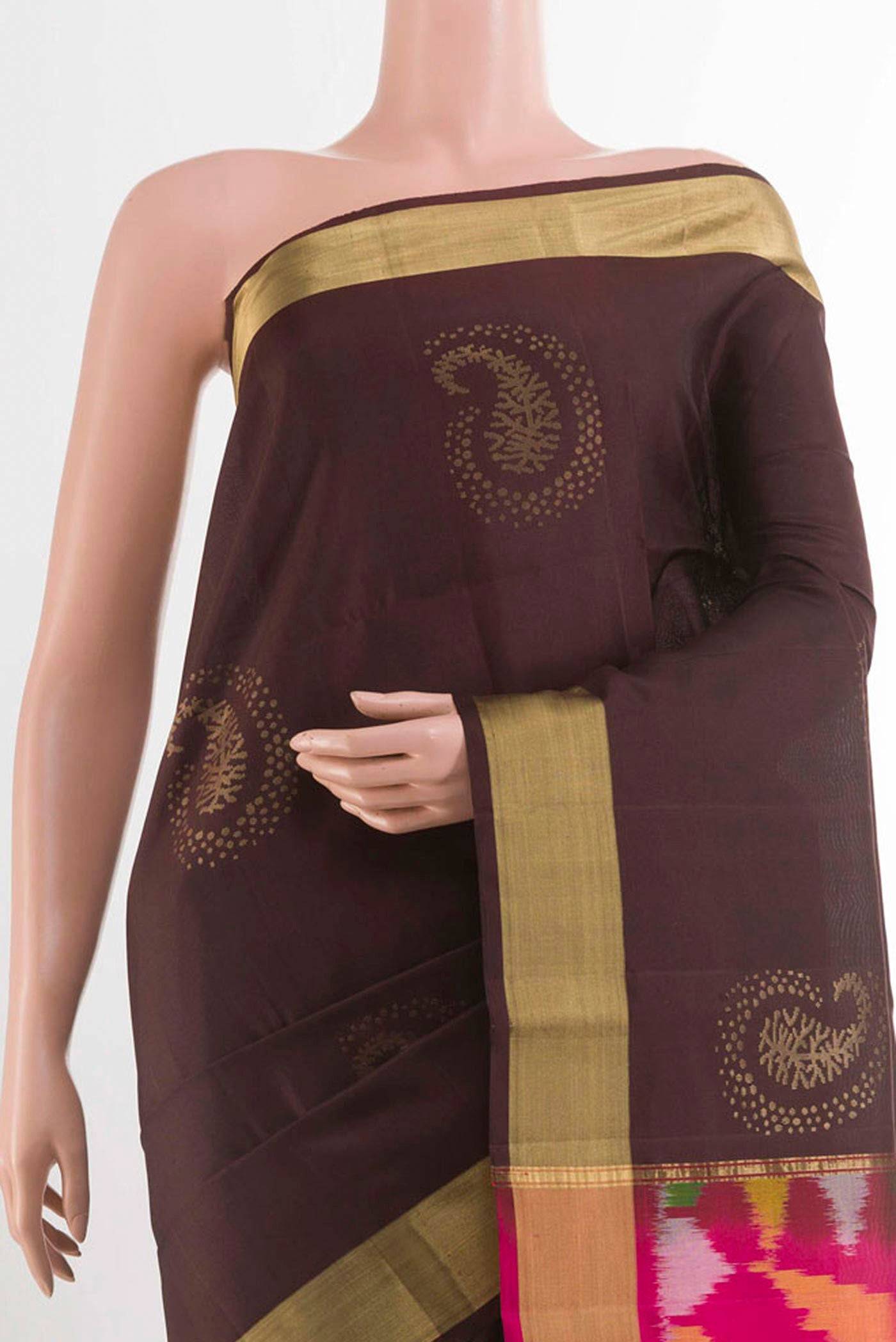Brown Soft Silk Saree Buy at ₹11603