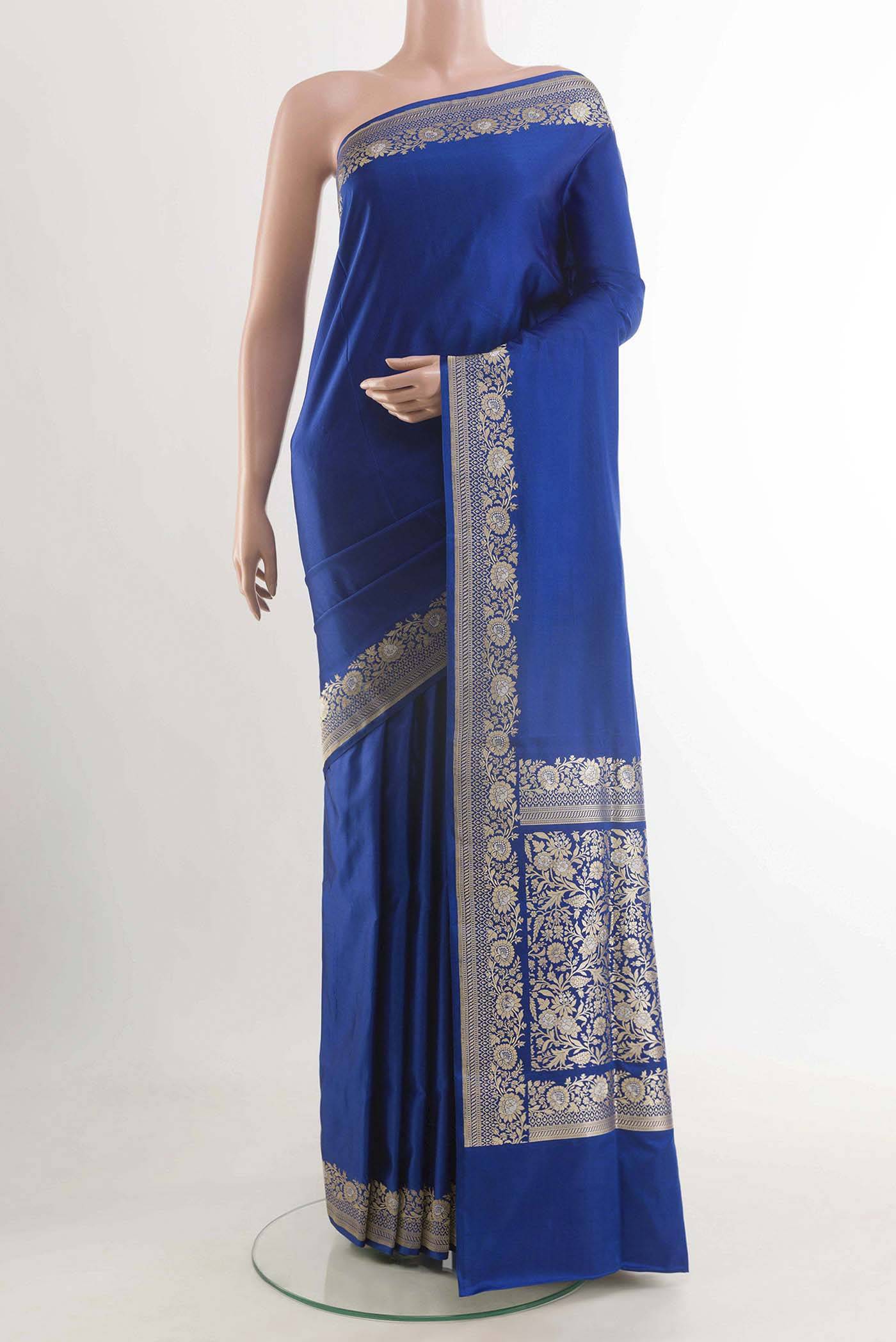 Blue Banarasi Silk Saree Buy at ₹25624