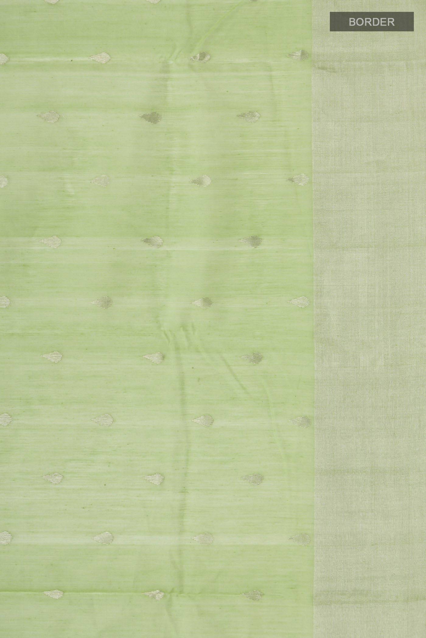 Green Chanderi Silk Cotton Saree Buy at ₹8301