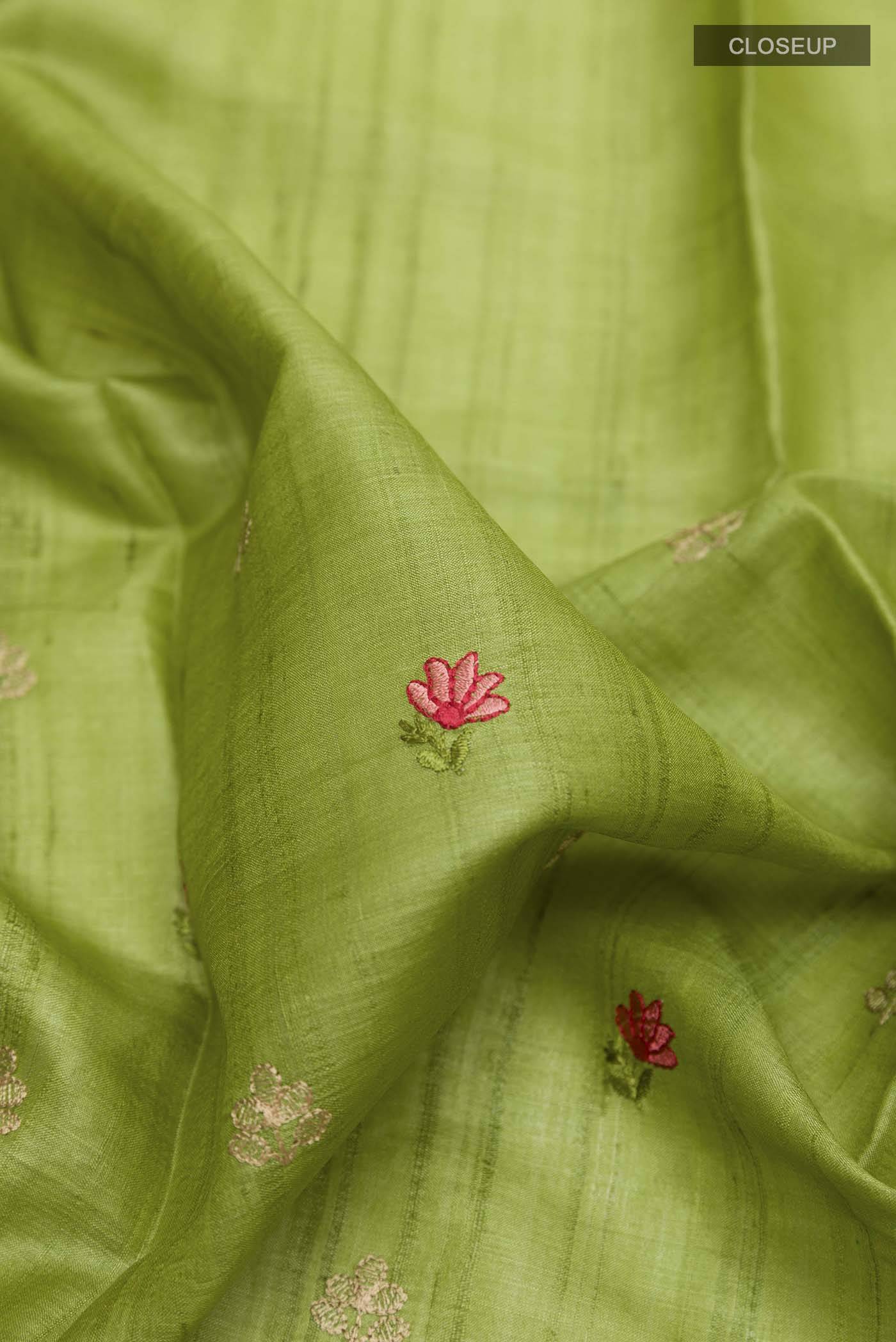 Green Tussar Saree Buy at ₹14052