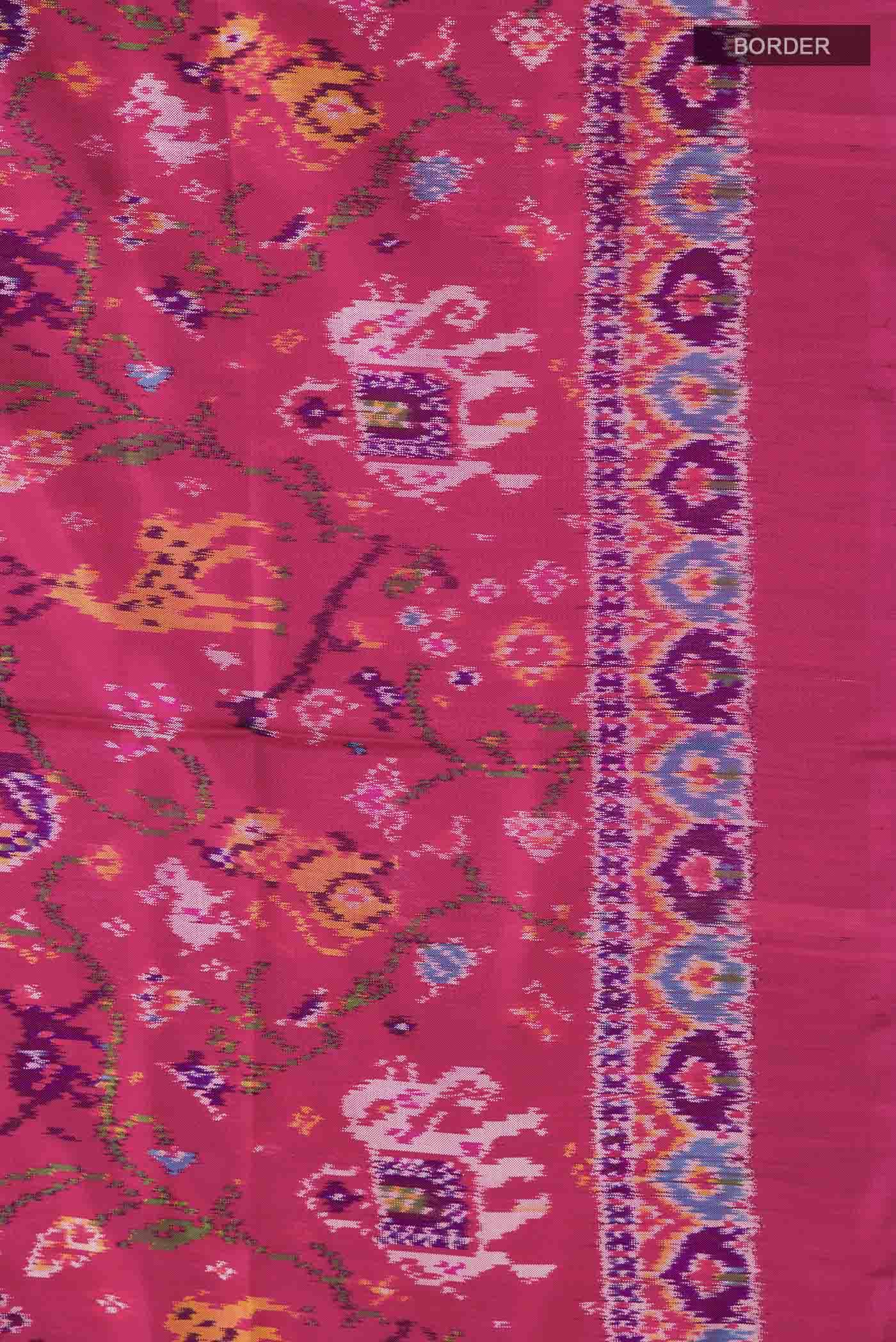 Pink Rajkot Patola Silk Saree Buy at ₹49088