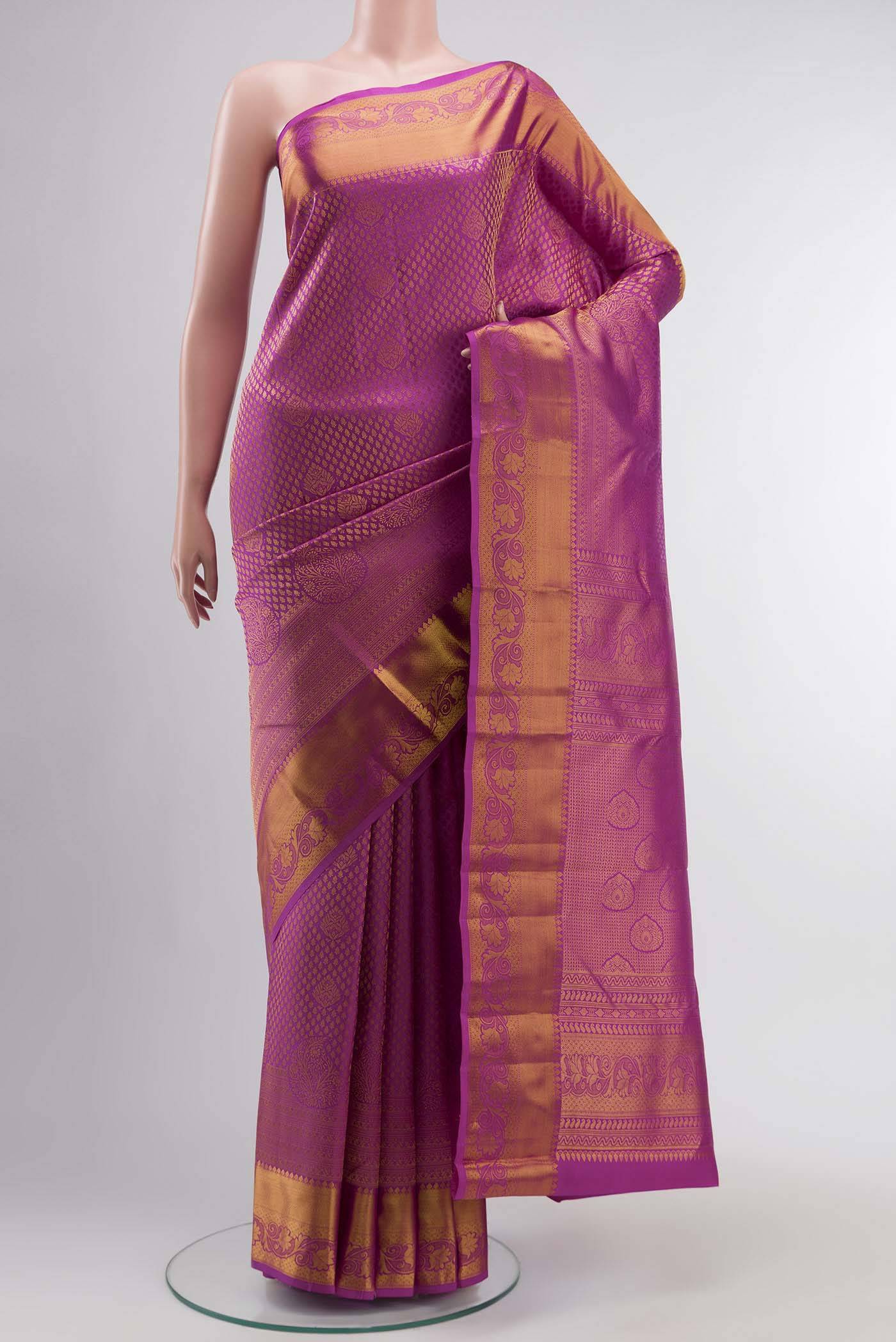 Rani Pink Kanchipuram Silk Saree Buy at ₹14345