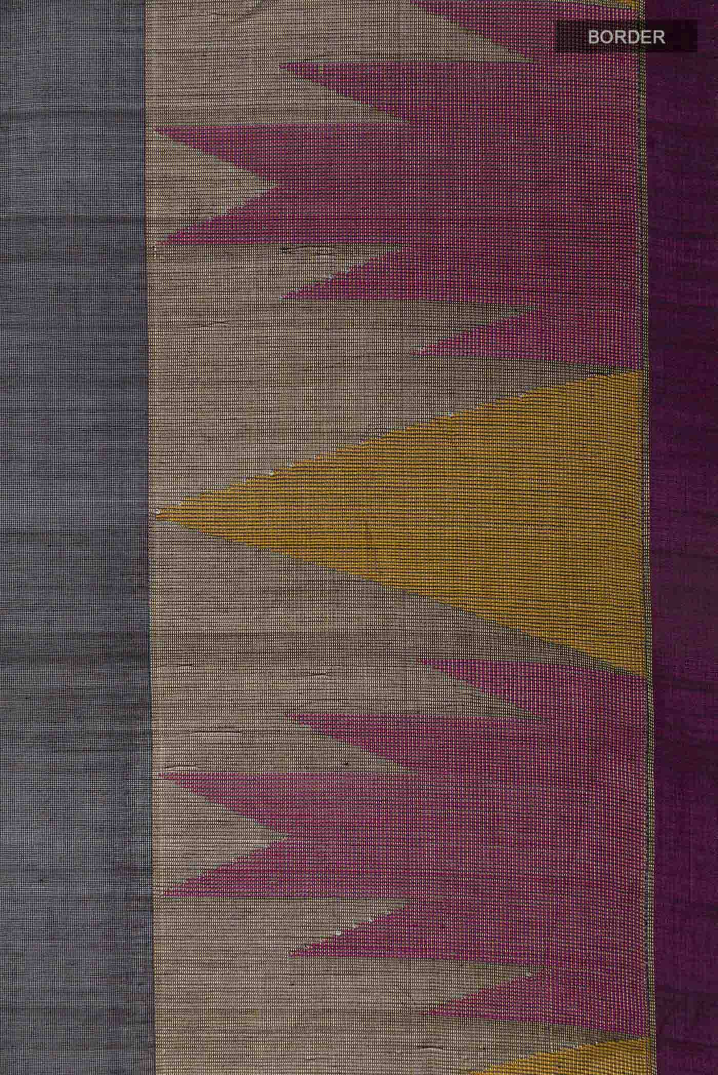 Black Blended Kora Cotton Saree Buy at ₹7123