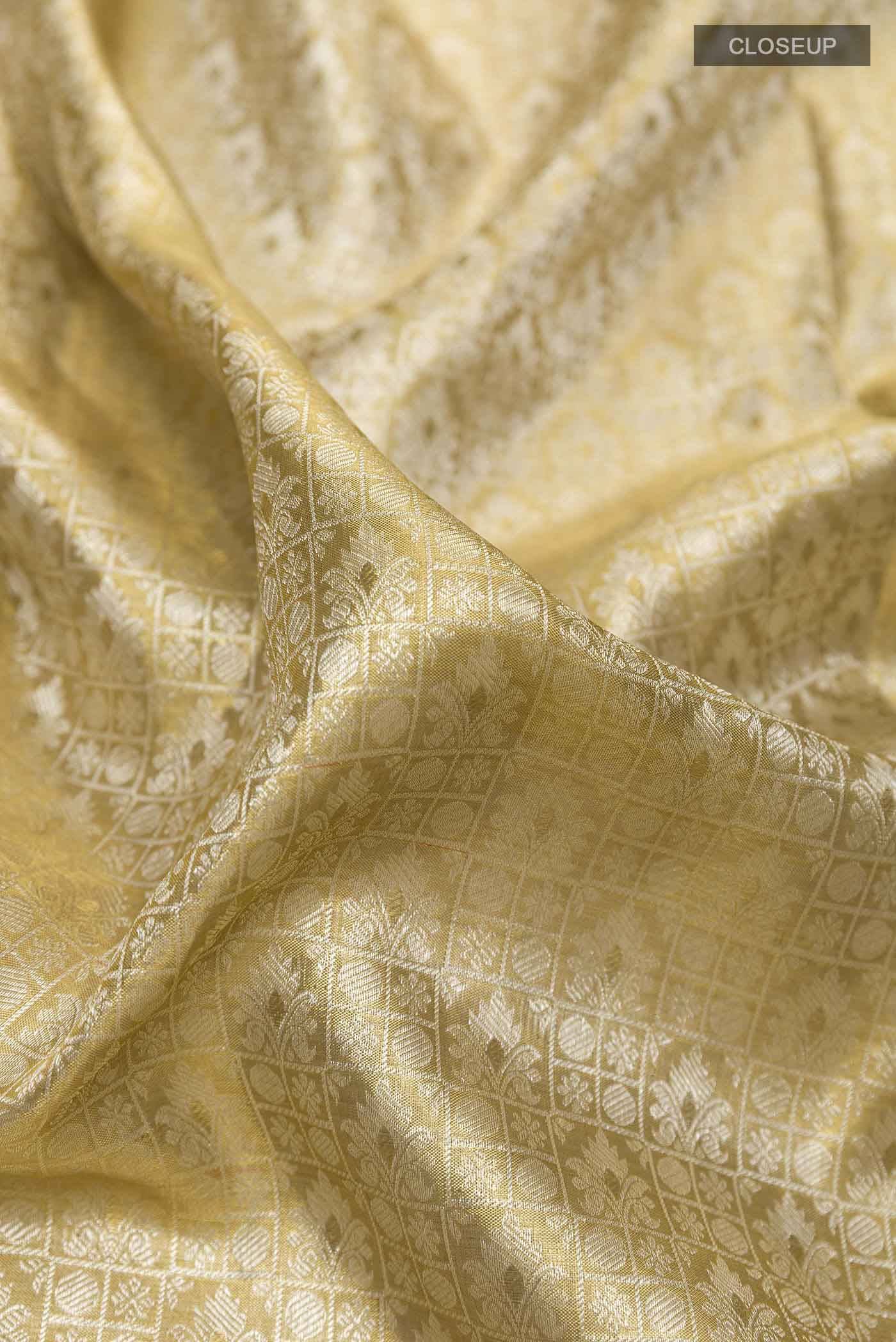 Gold Kanchipuram Silk Saree Buy at ₹78299