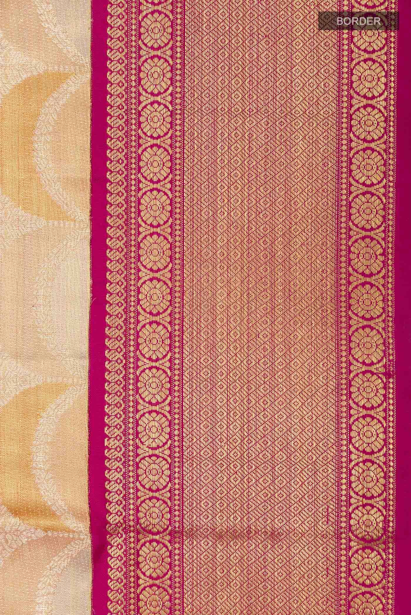Orange Kanchipuram Tissue Silk Saree Buy at ₹69615