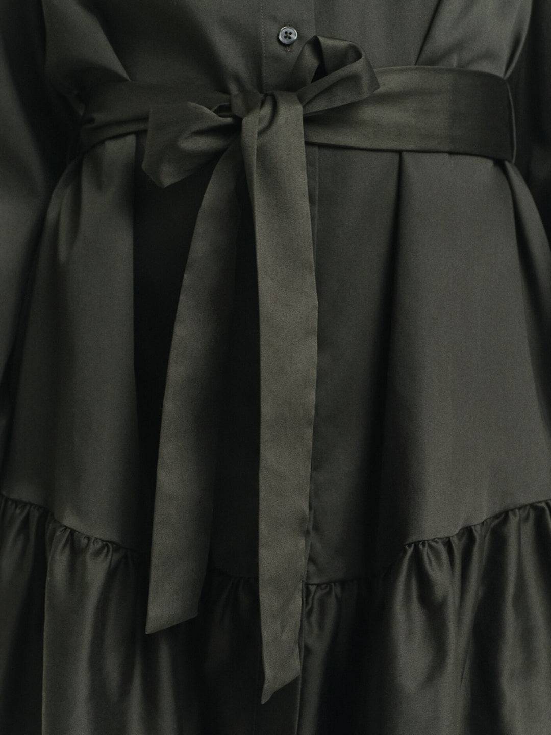 Gant Women Green Solid Collar Dress