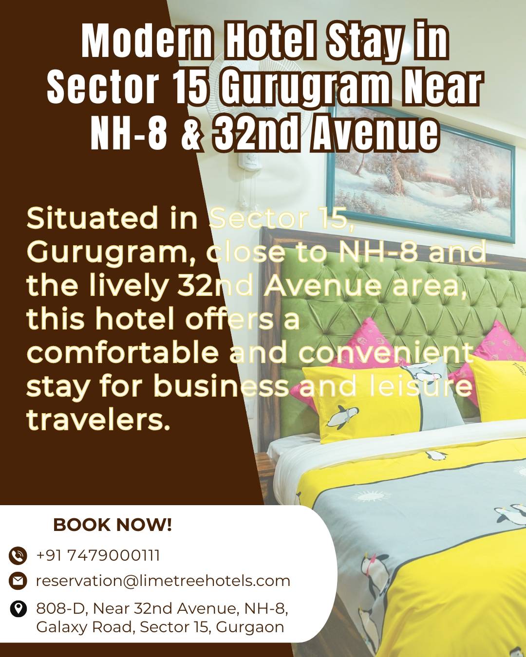 Relaxed Hotel Stay in Sector 15 Gurugram Near NH-8