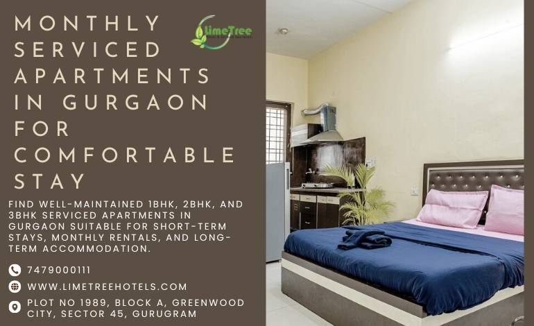 Lime Tree Studio Serviced Apartment near Fortis Gurgaon