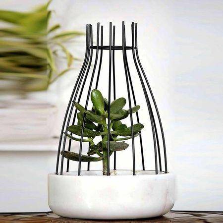 Rick White Marble Planter