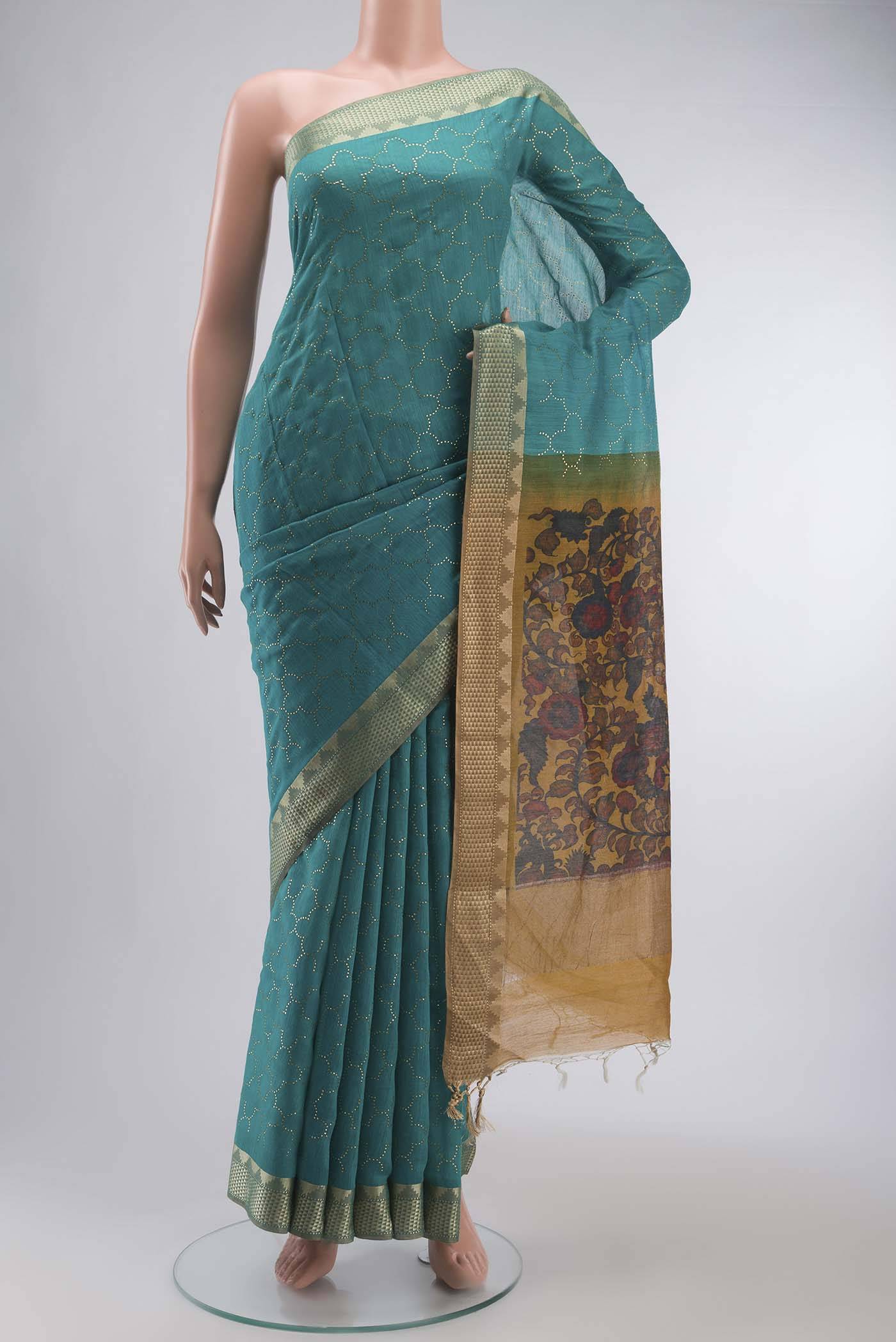 Blue Bhagalpuri Tussar Silk Saree Buy at ₹11320