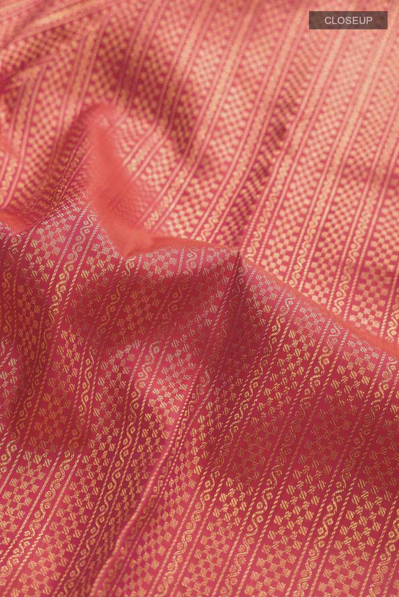 Multi Color Kanchipuram Silk Saree Buy at ₹19186