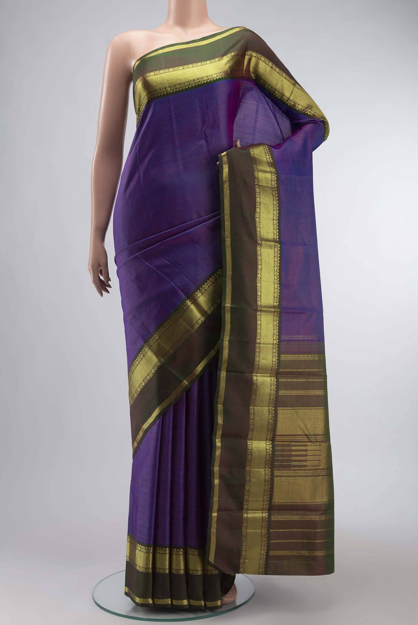 Violet Kanchipuram Silk Saree Buy at ₹16708