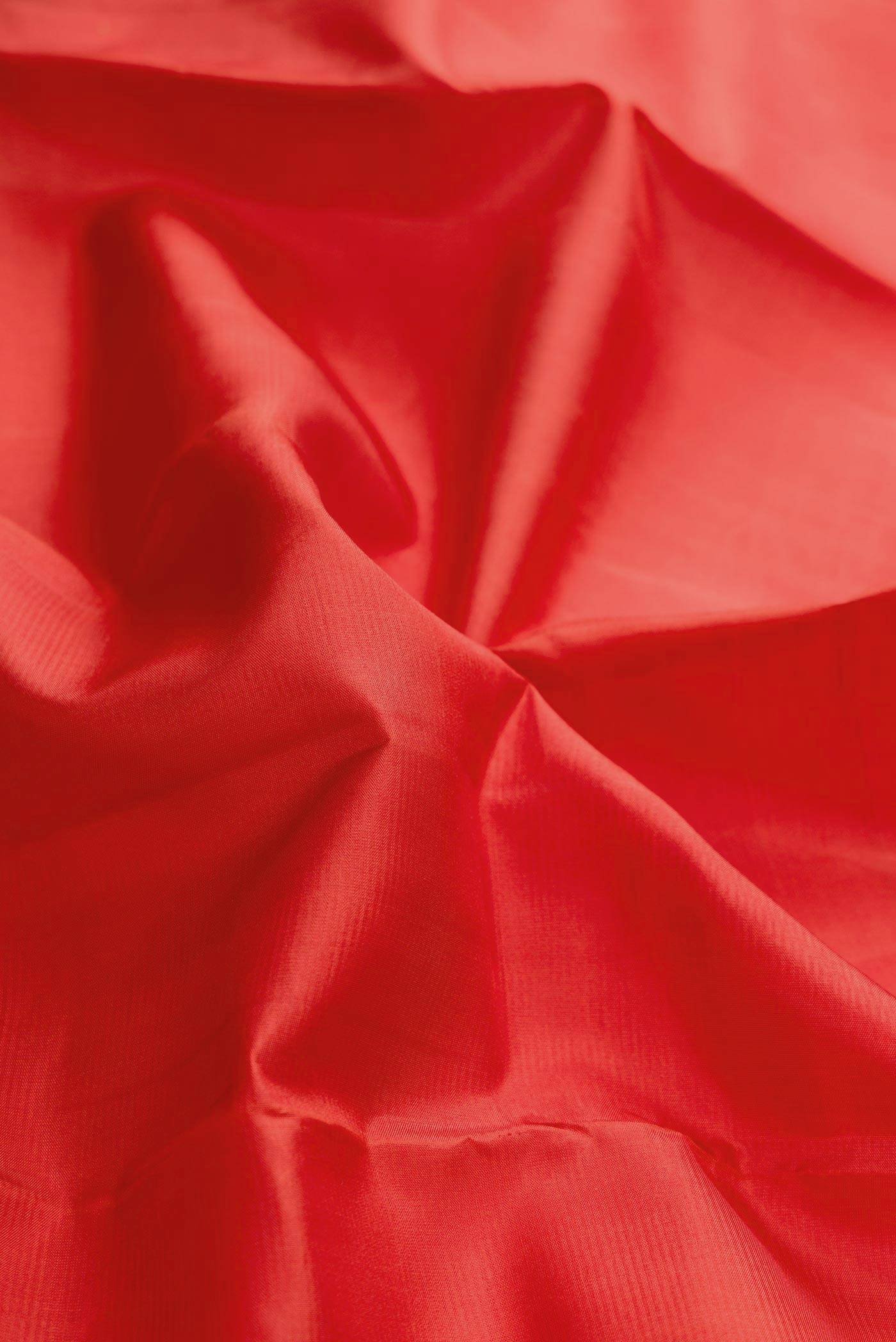 Brick Orange Dual Tone Kanchipuram Silk Saree Buy at ₹12575