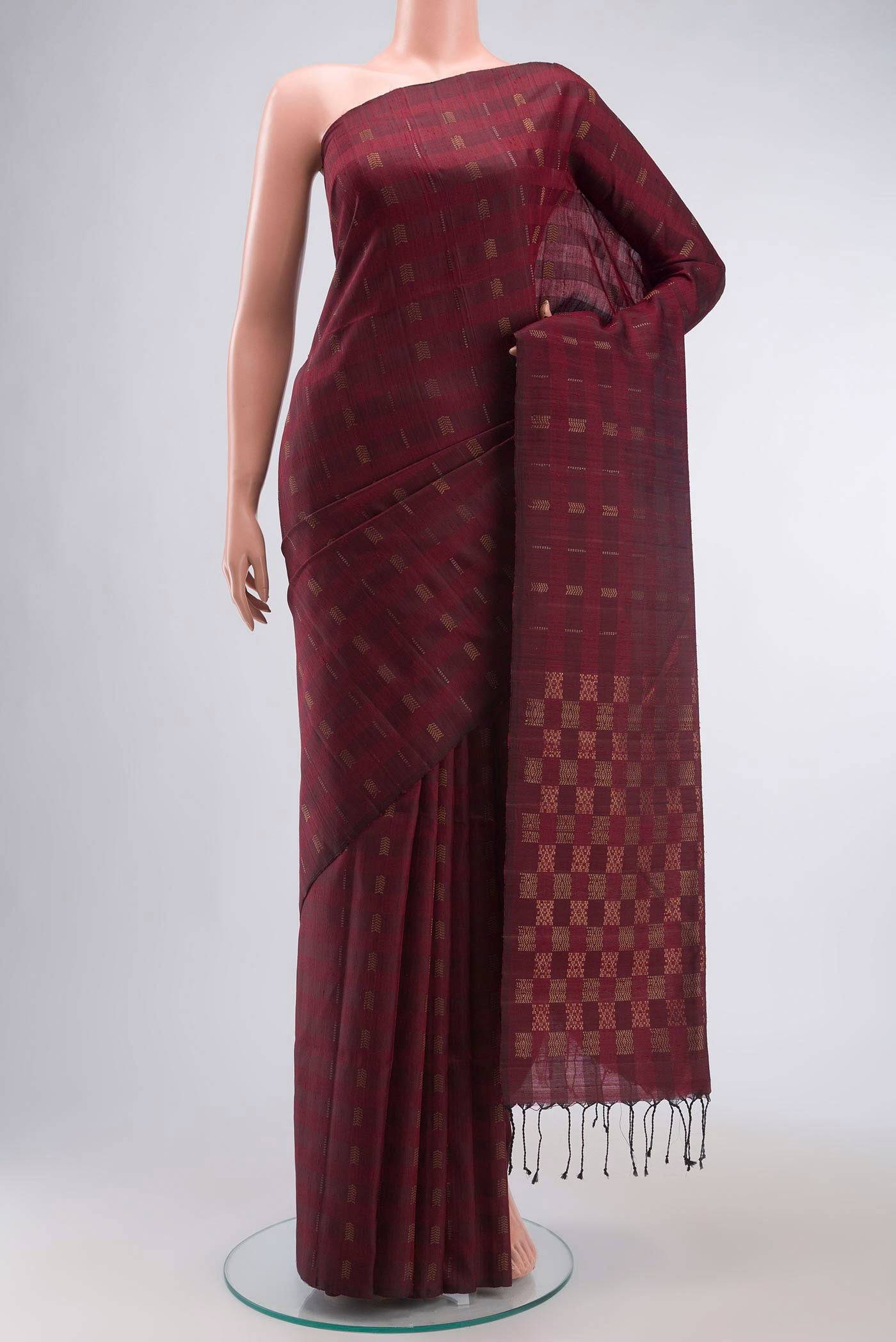 Maroon Soft Silk Saree Buy at ₹11841