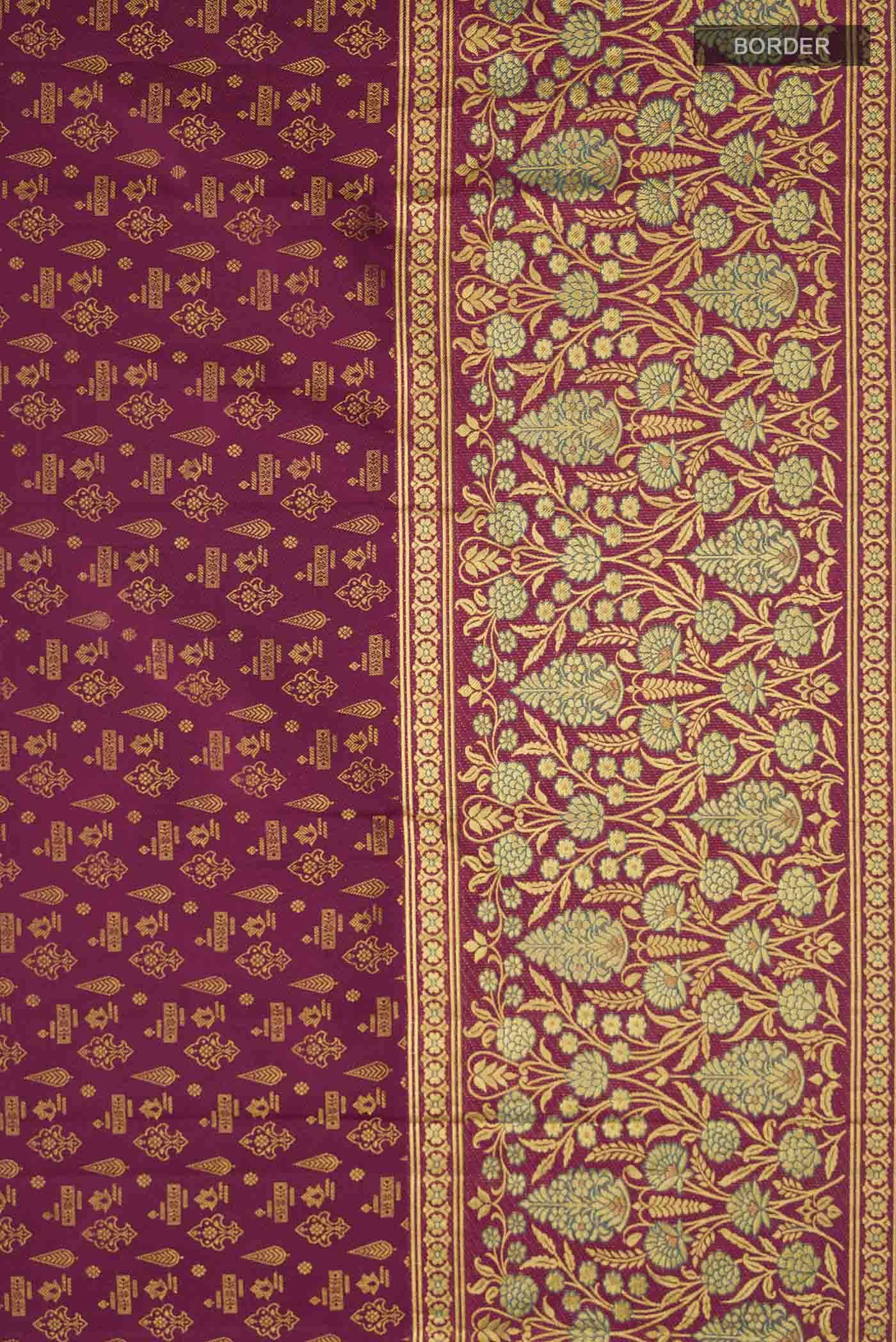 Maroon Kanchipuram Silk Saree Buy at ₹21420