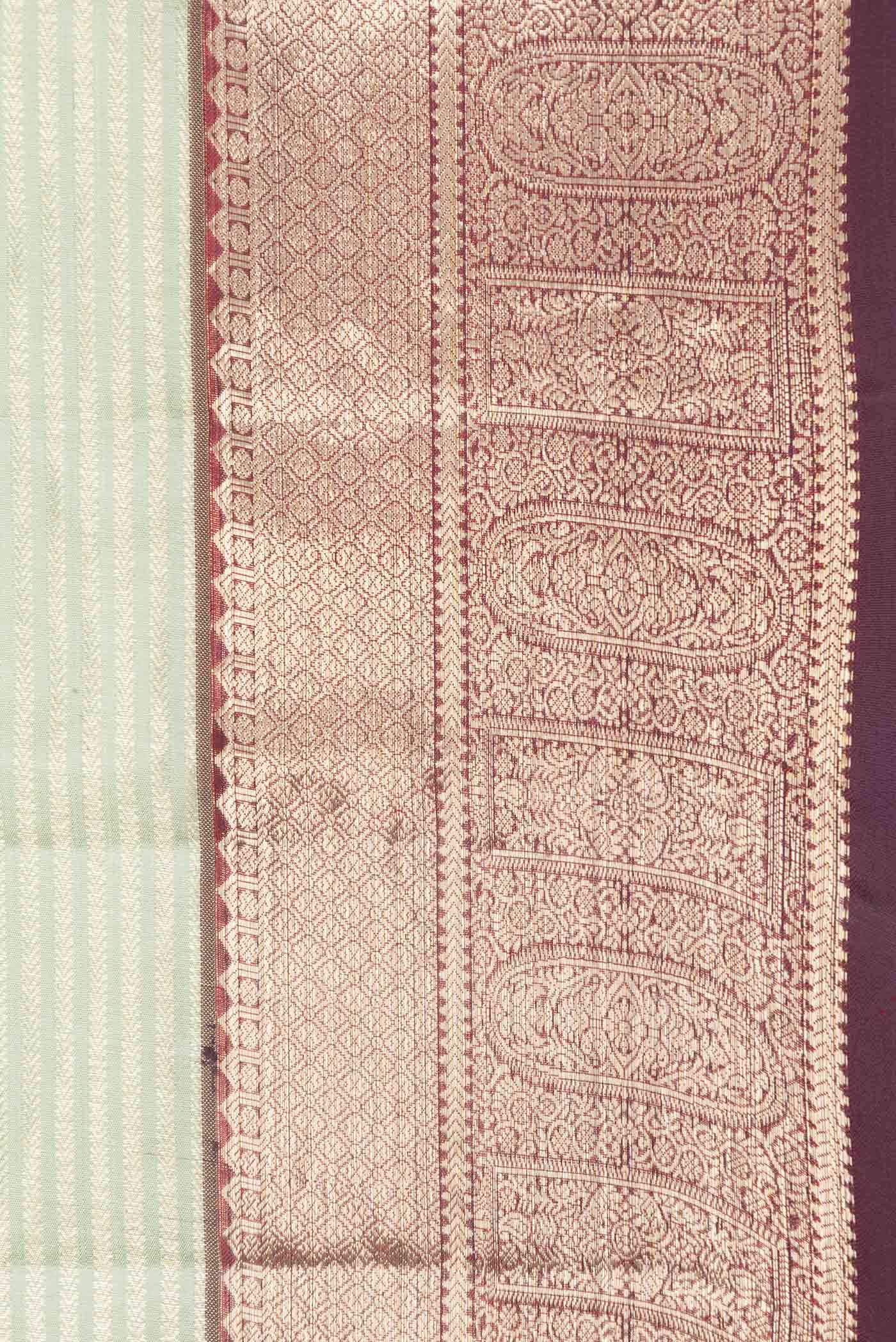 Sea Green Dual Tone Kanchipuram Saree Buy at ₹18743