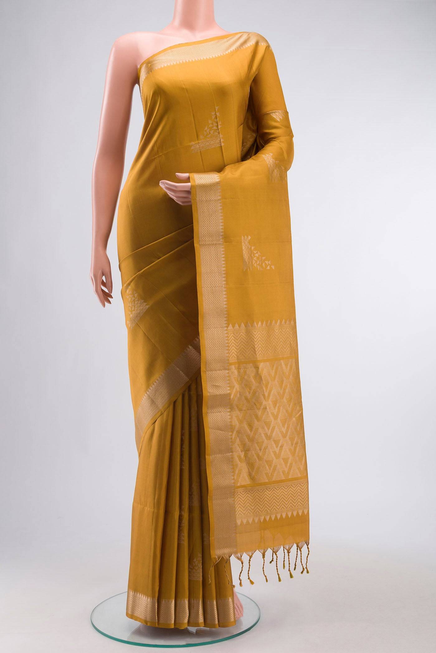 Mustard Soft Silk Saree Buy at ₹15708