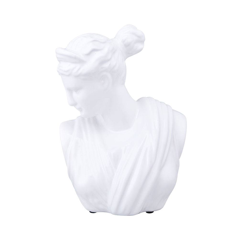 Jolie Bust Statue Ceramic Showpiece (White)