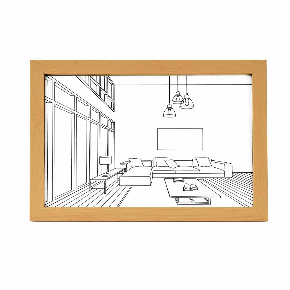 Still Life L Shaped Sofa LED Painting With 3 Lighting Modes