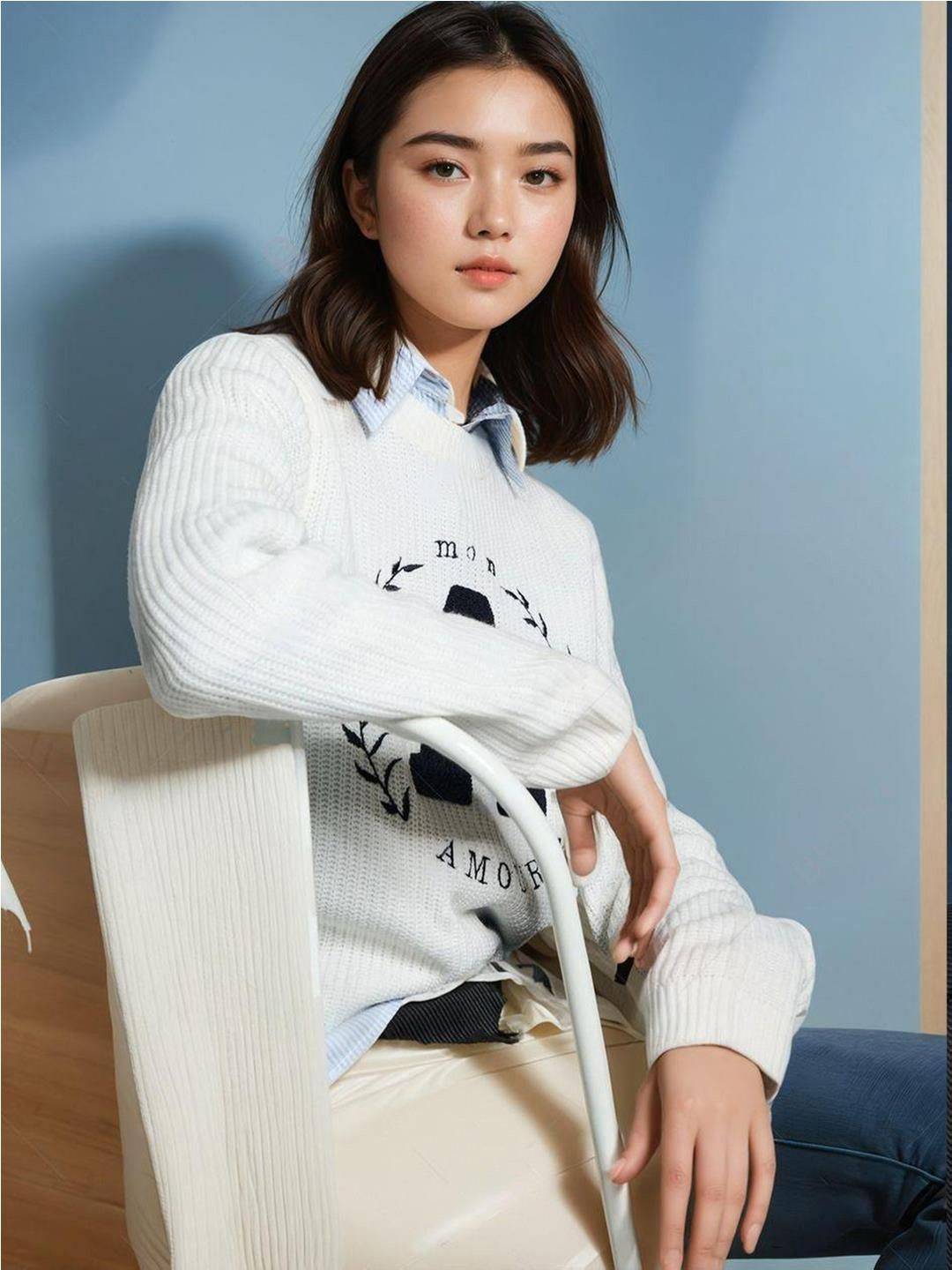 Kotty Women Conversational Printed Crop Pullover