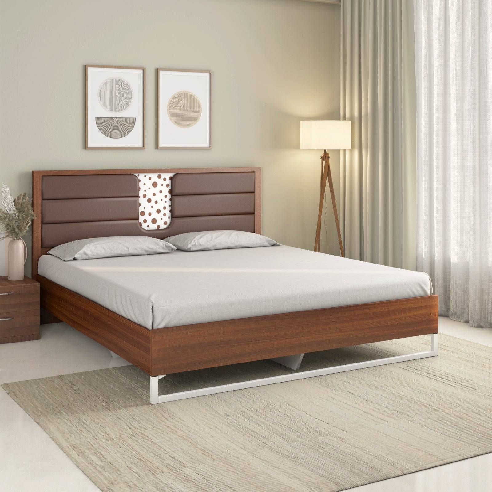 Noir Meta Bed (Walnut)