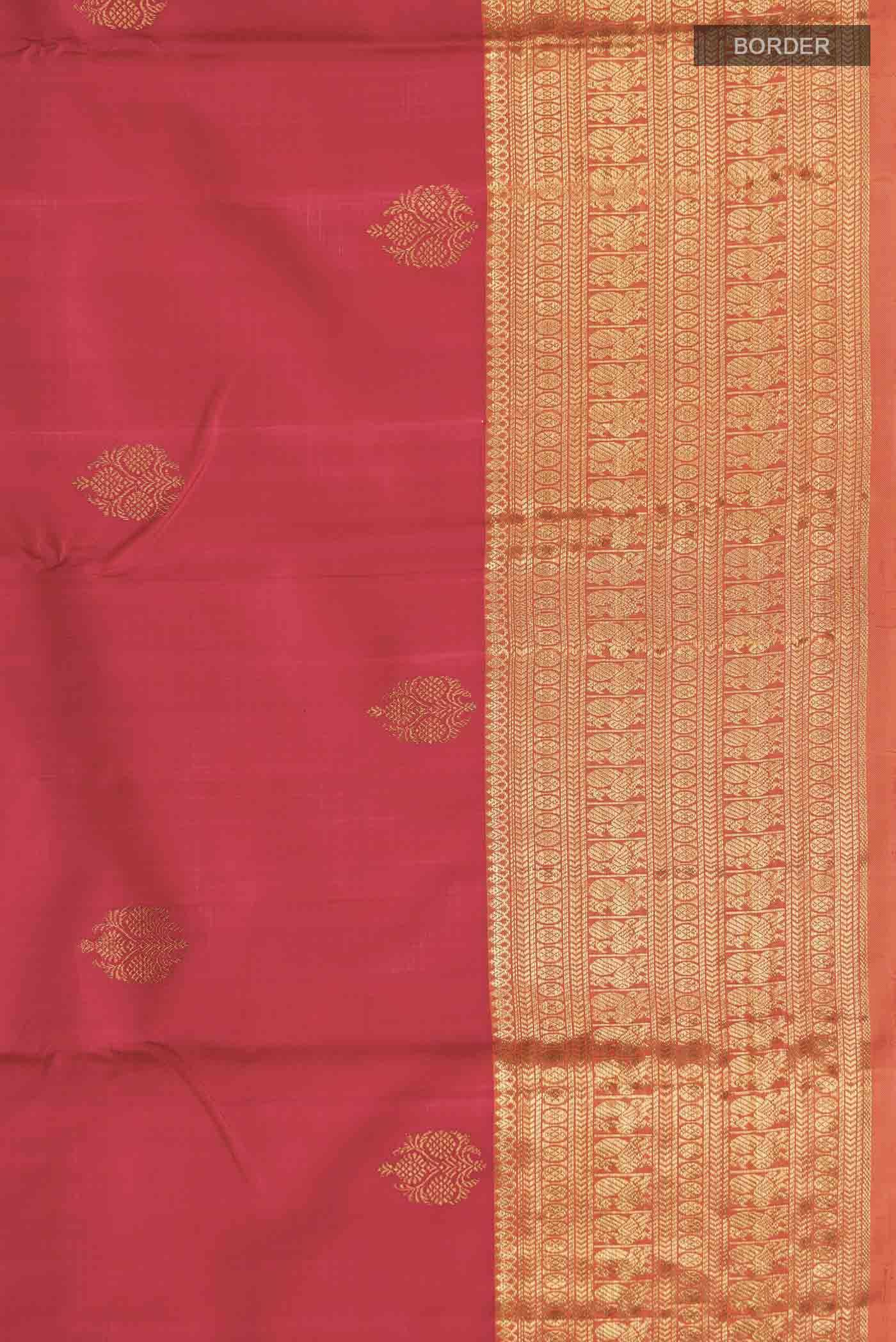 Red Kanchipuram Silk Saree Buy at ₹24990