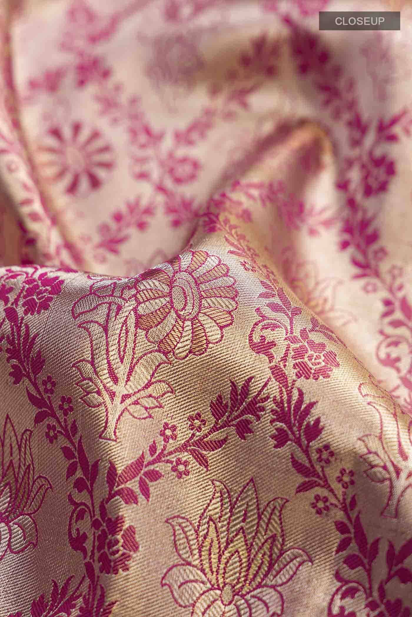 Beige Kanchipuram Silk Saree Buy at ₹62118