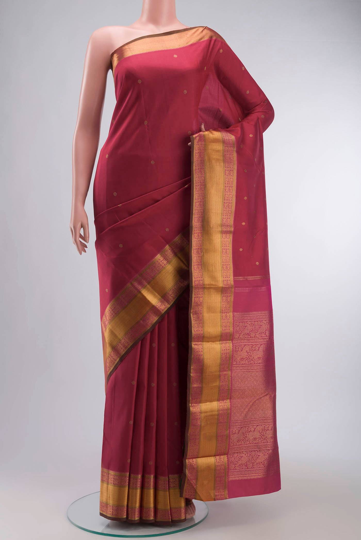 Red Kanchipuram Silk Saree Buy at ₹39408