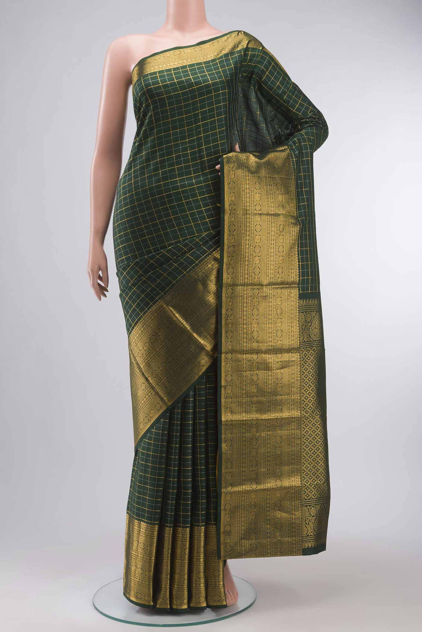 Green Kanchipuram Silk Saree Buy at ₹18921